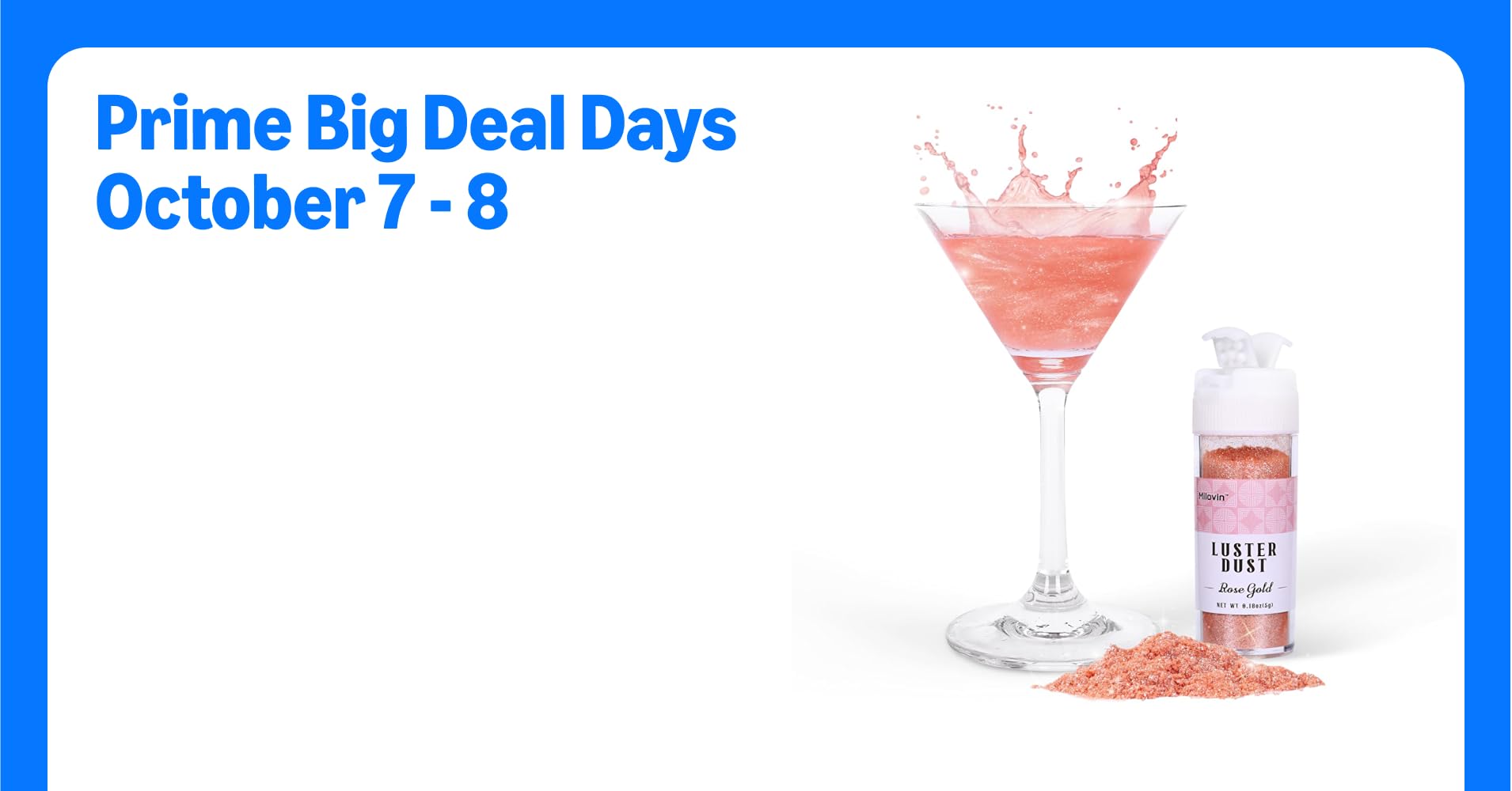 Rose Gold Edible Glitter for Cocktails, 5g Food Grade ...