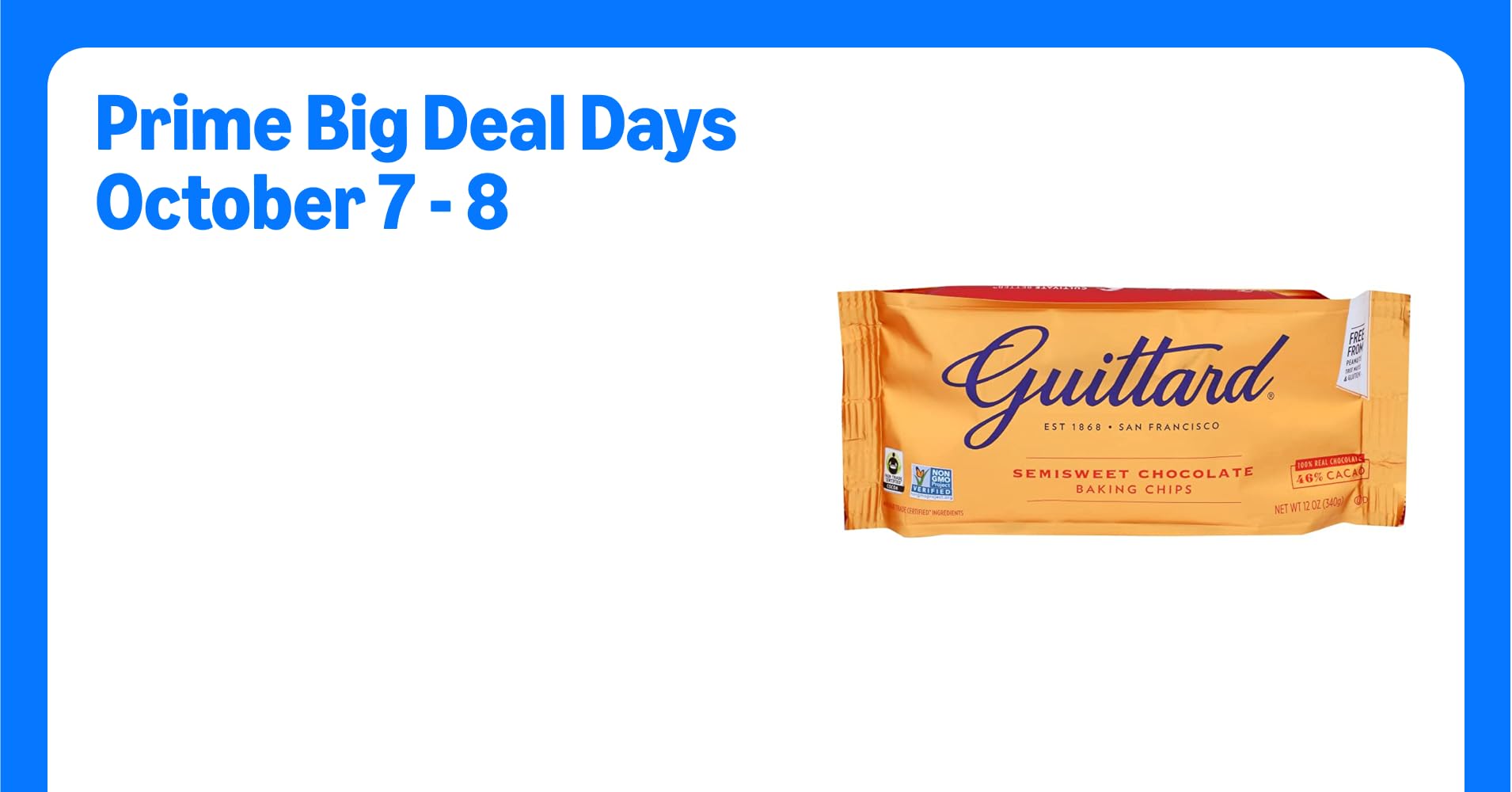 Guittard Baking Chips, Semi Sweet Chocolate, 12 oz ...