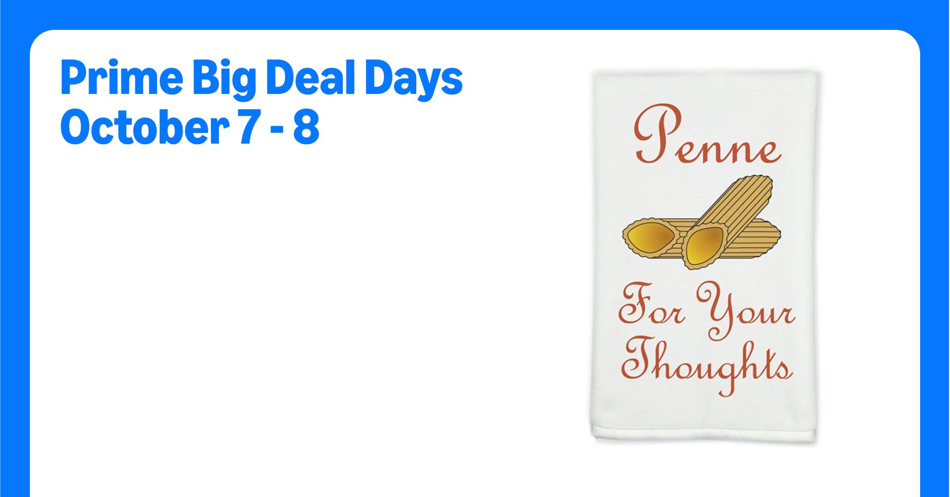 Italian Cooking Pasta-Themed Kitchen Towel - Penne ...