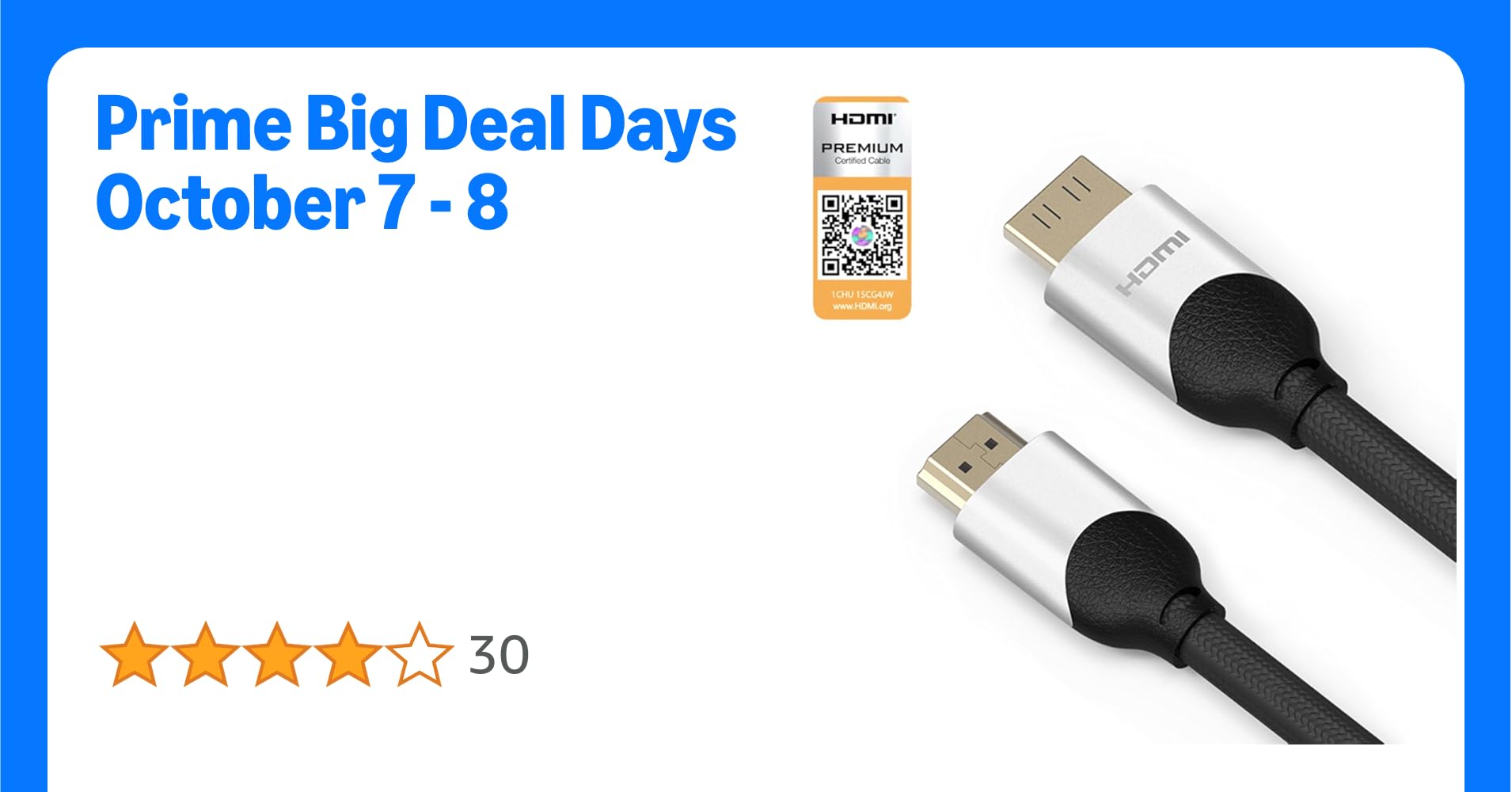 OMARS® Premium Certified 1.5m HDMI Cable Ultra Speed High Support 21 Gbps 4k@60Hz (HDMI V2.0b) (5 feet, Silver)