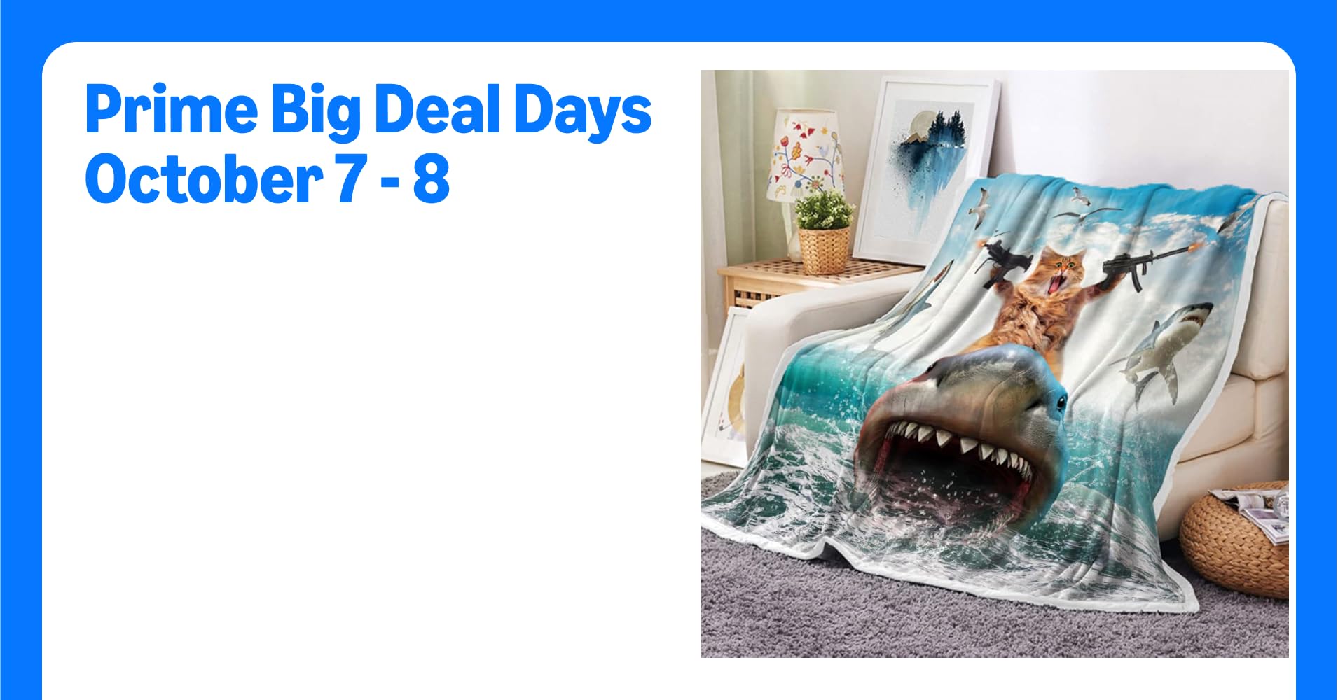 Funny Cat Throw for Kids, Farmhouse Cool Cat ...