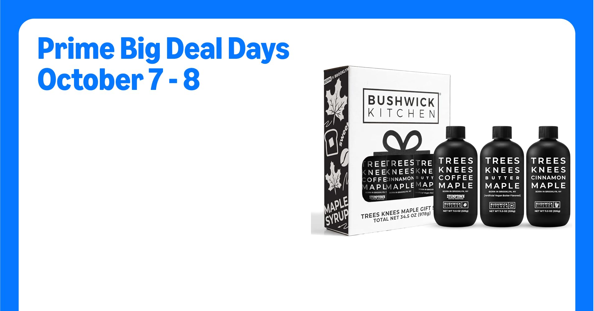 Trees Knees Maple Syrup Gift Set, Sweet Syrup ...