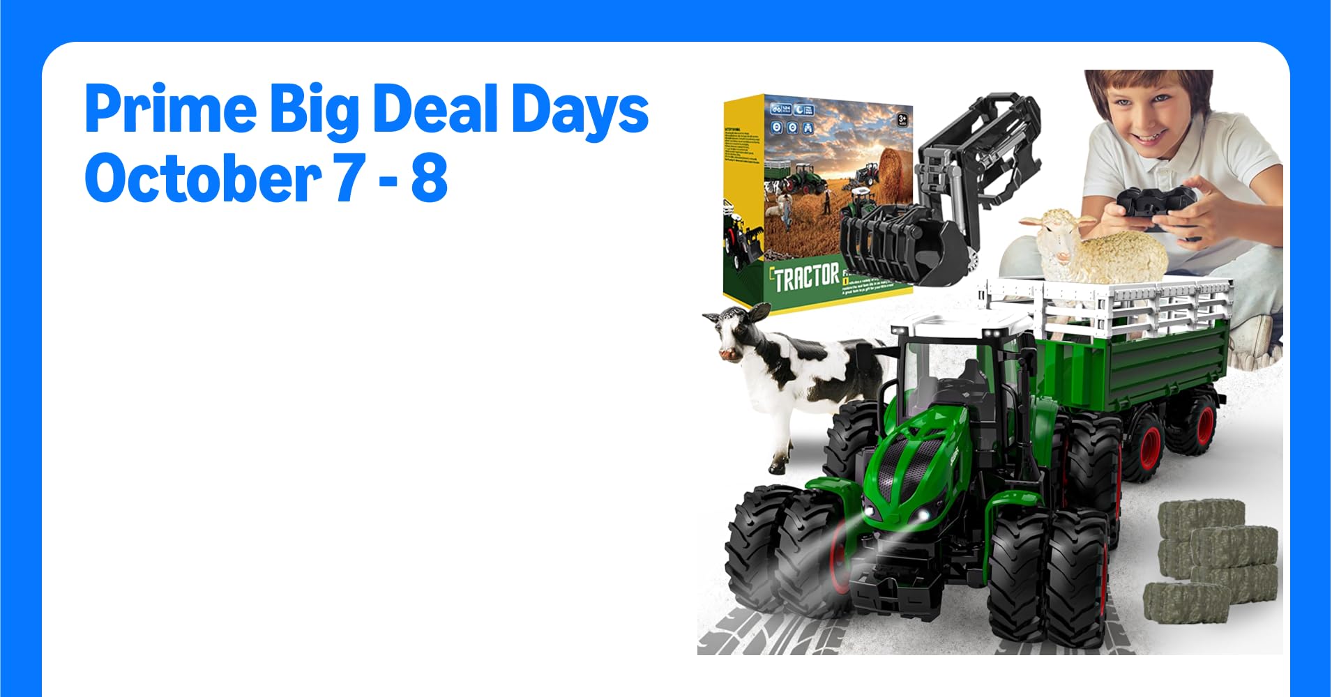 Remote Control Tractor Toy, 2.4 Ghz RC Tractor Toys ...