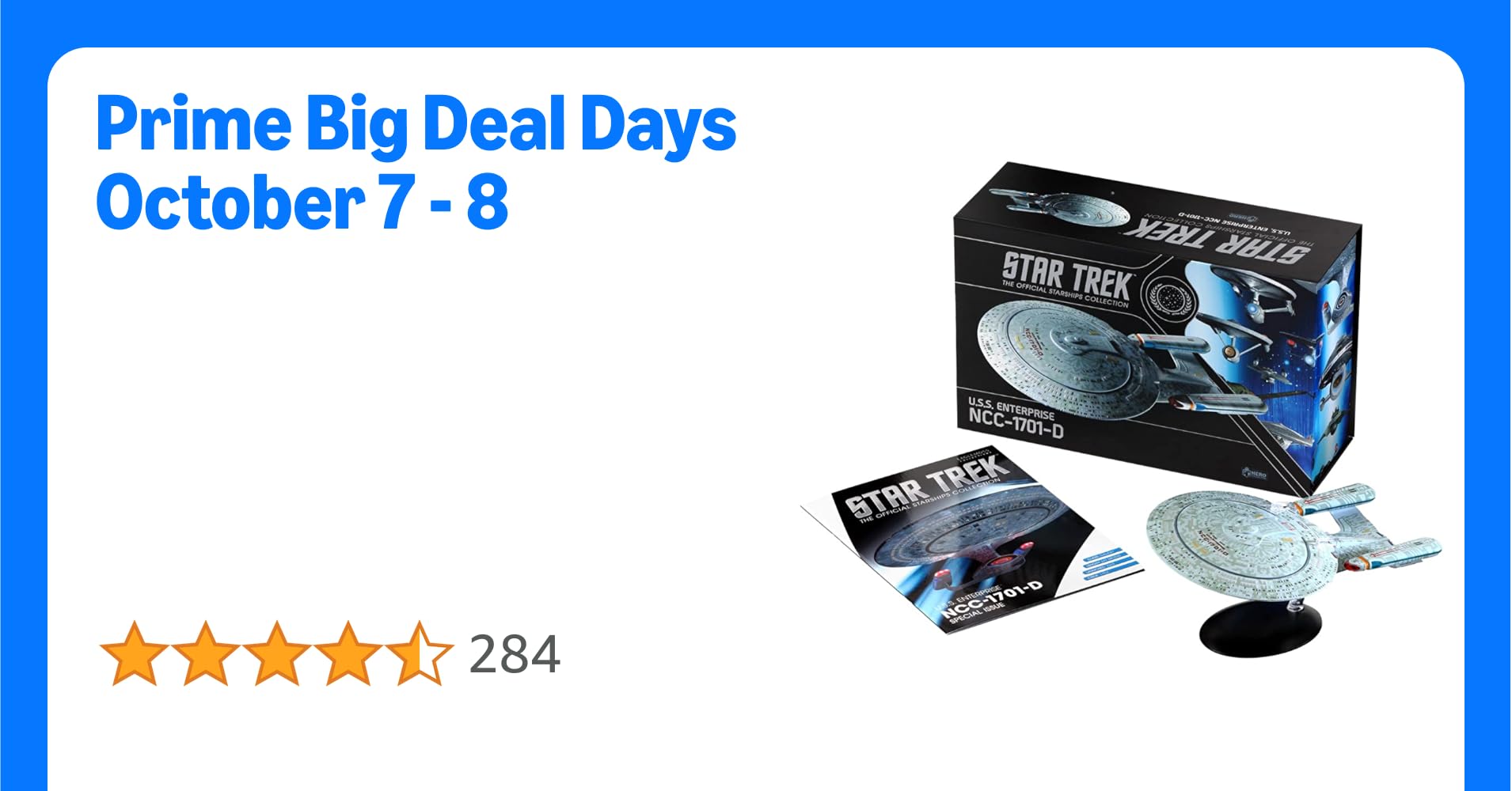 Eaglemoss Star Trek USS Enterprise NCC-1701-D Replica - Die-Cast Starship Collection