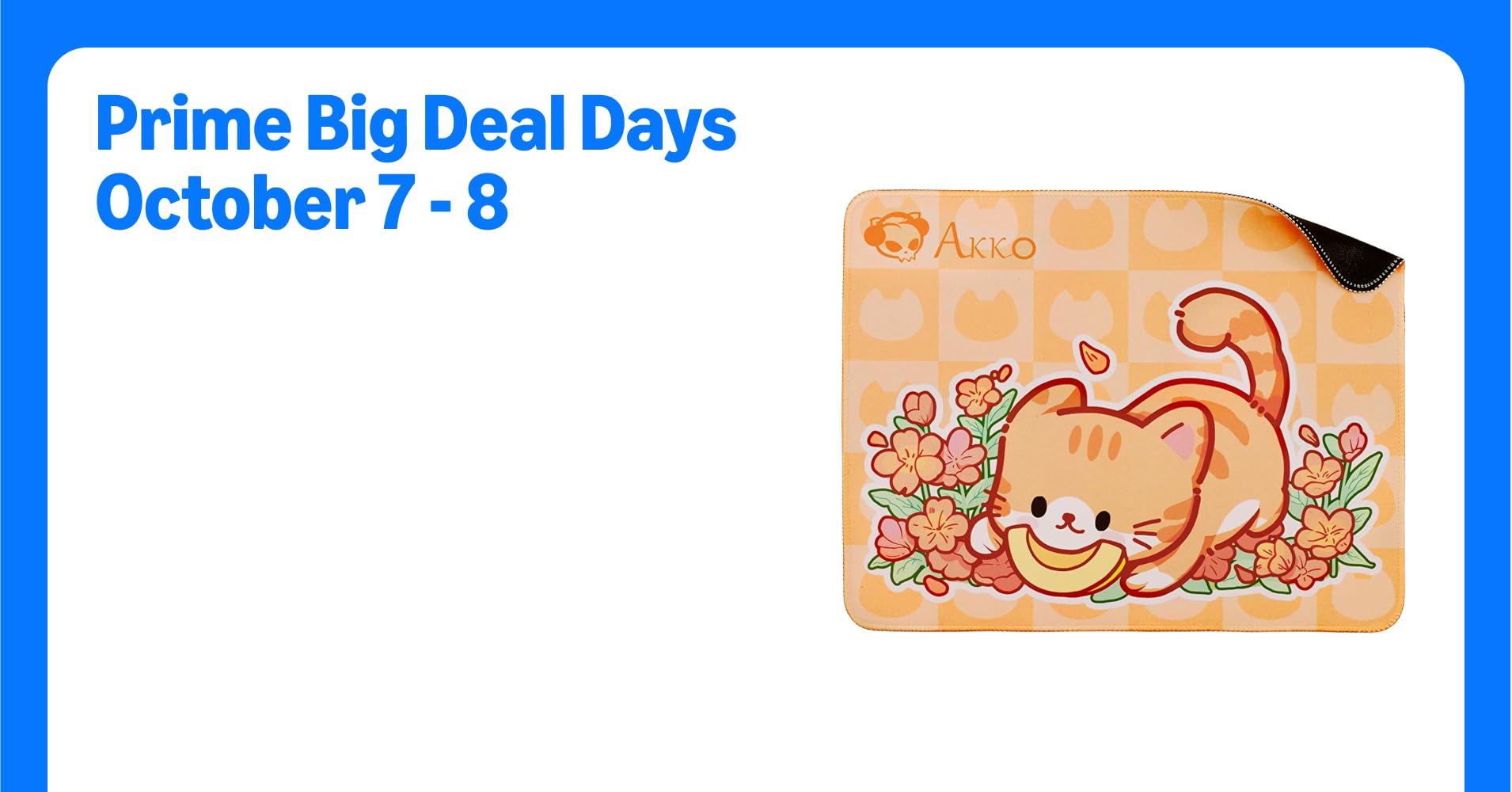 Akko Gaming Mousepad, Cat Theme Orange ...