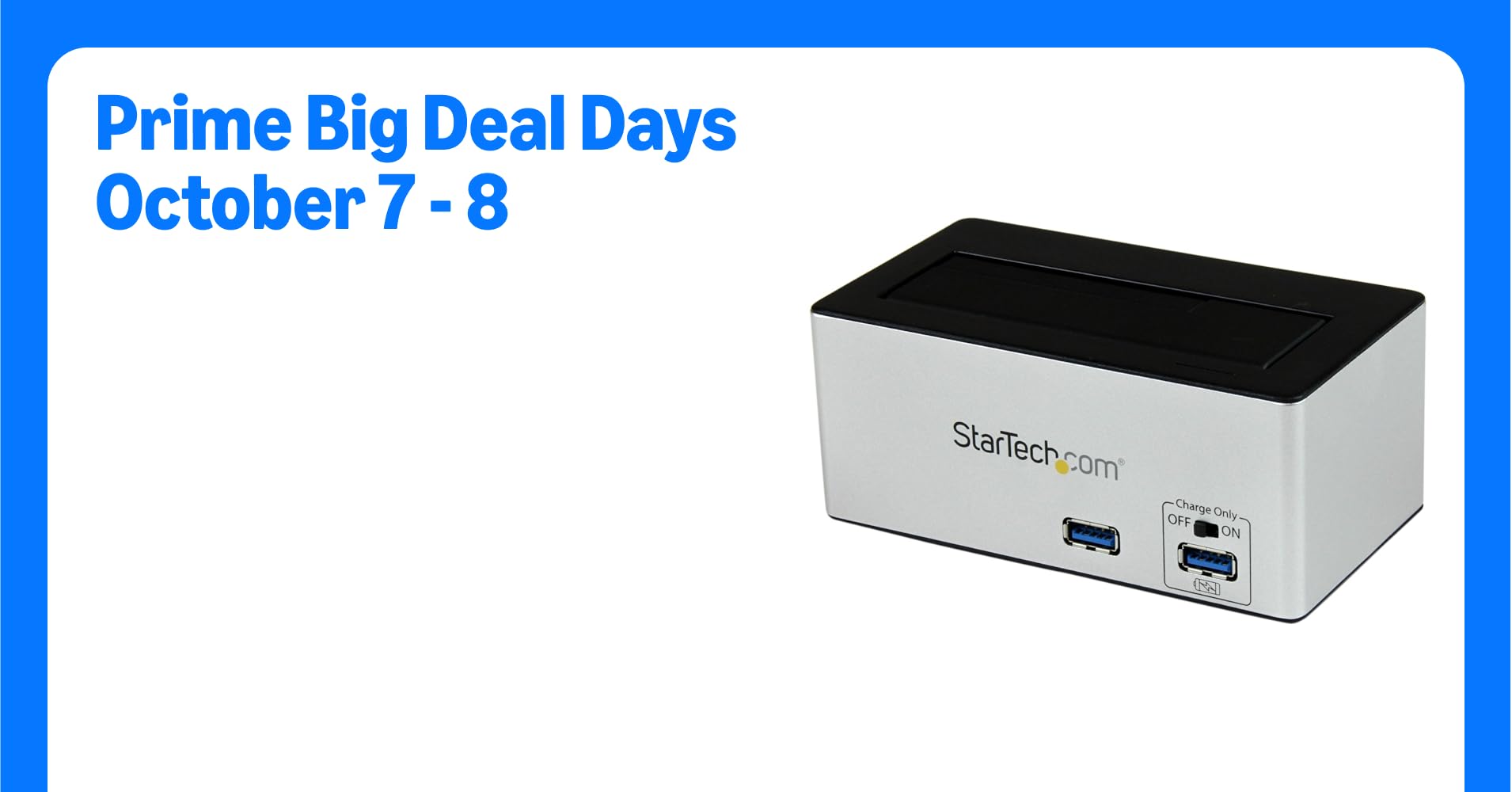 StarTech.com USB 3.0 SATA Hard Drive Docking Station with Fast Charge USB Hub and UASP for SATA 6Gbps - 2.5/3.5 inches HDD / SSD Dock - Black (SDOCKU33HB)