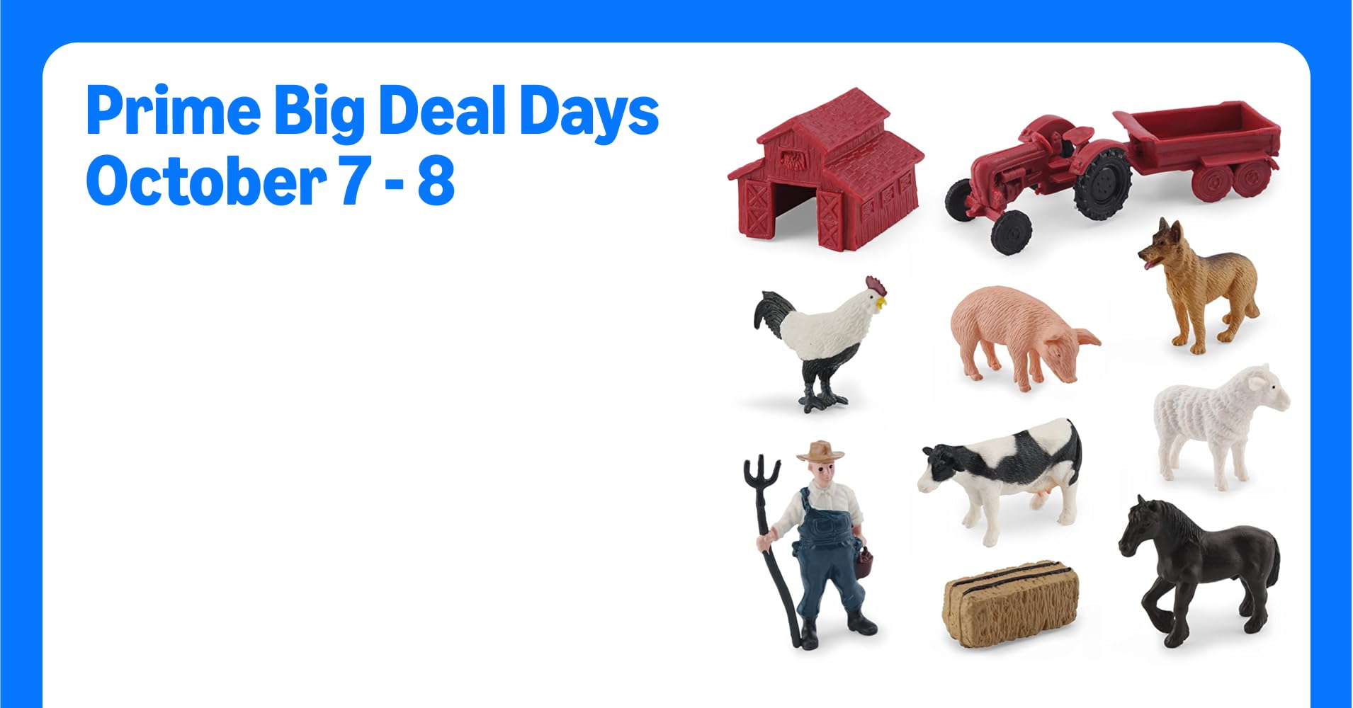 MEMOVAN Realistic Mini Barn Farm Toys Tractor ...