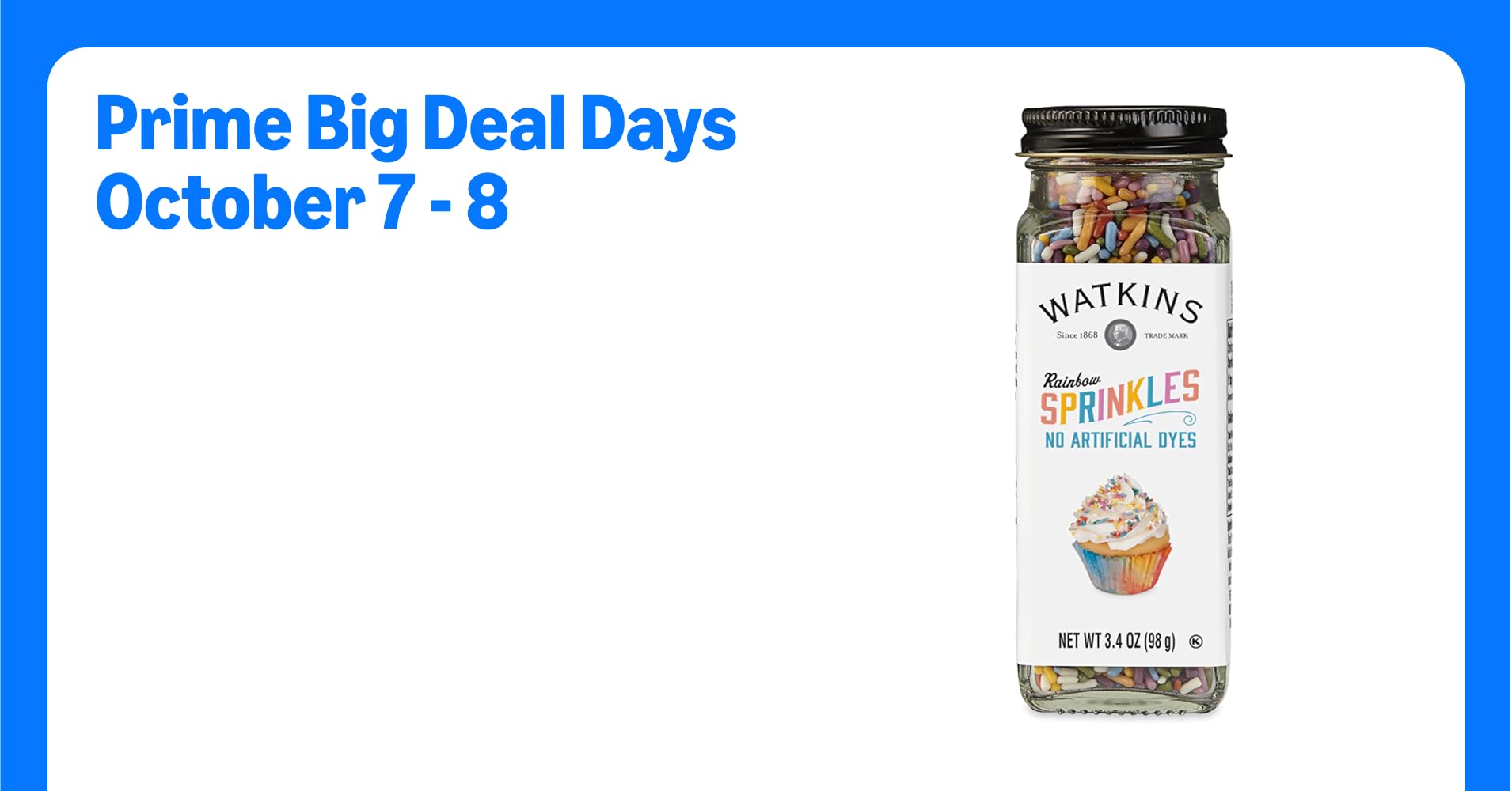 Watkins Rainbow Decorating Sprinkles, No Artificial Dyes, Kosher ...