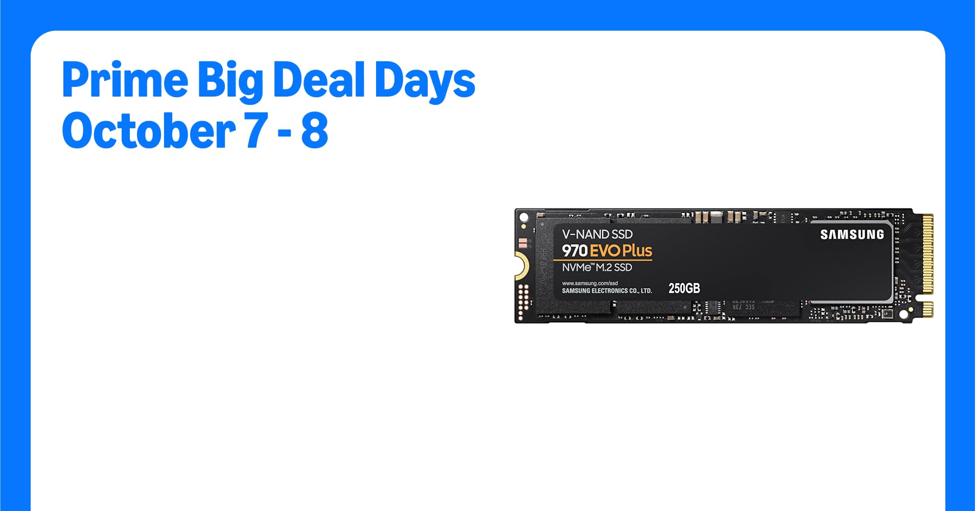 SAMSUNG 970 EVO Plus SSD 250GB NVMe M.2 Internal Solid State Drive with V-NAND Technology, Storage and Memory Expansion for Gaming, Graphics w/ Heat Control, Max Speed, MZ-V7S250B/AM