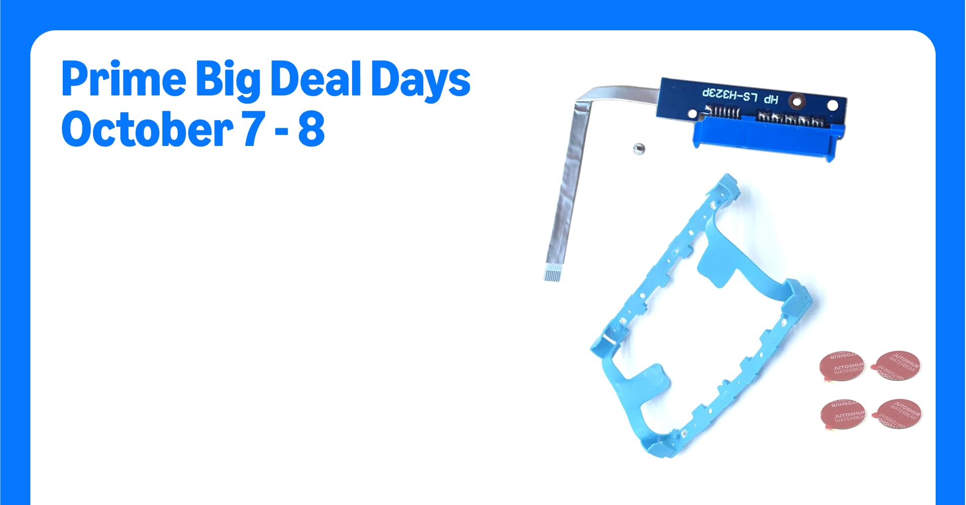 JUTOSHUR 2.5inch HDD SSD Hard Drive Connector Cable Board Compatible for HP Laptop 15-dw 15s-dy 15s-du 15s-dr 15s-gr,250G8 255G8 256G8 /250 G9 255G9 Replace LS-H323P