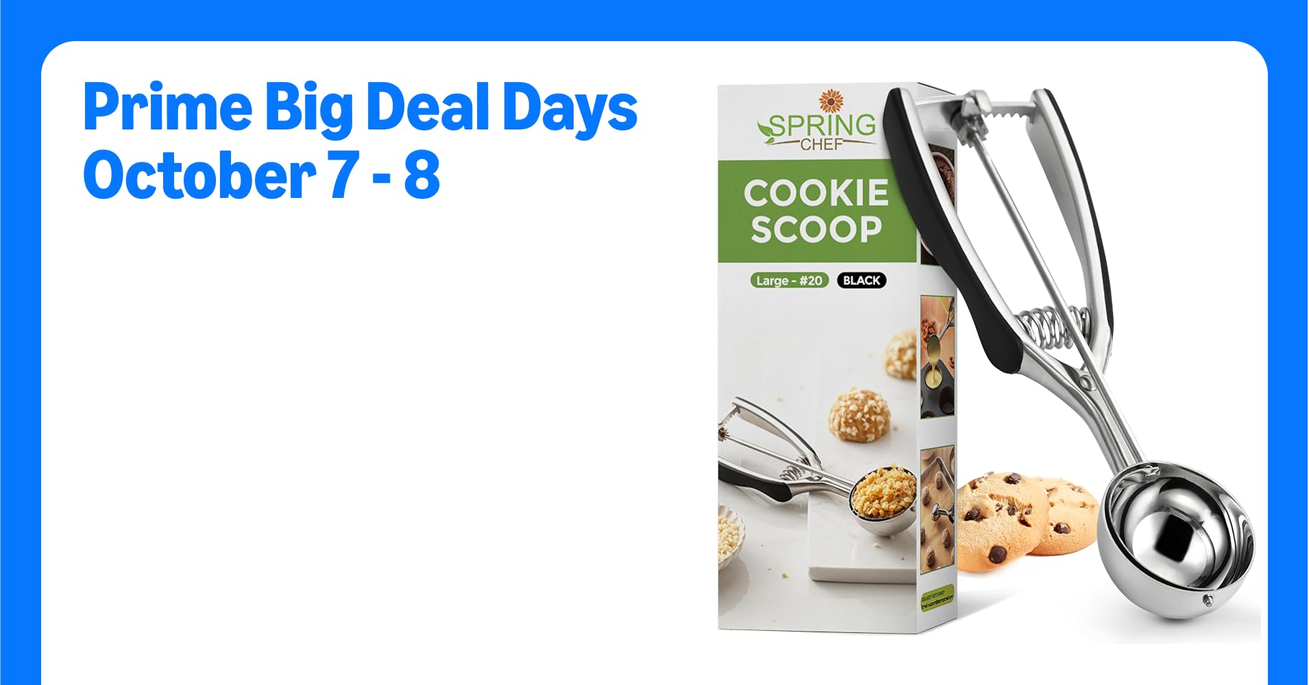 Spring Chef Large #20 Stainless Steel Cookie Scoop ...