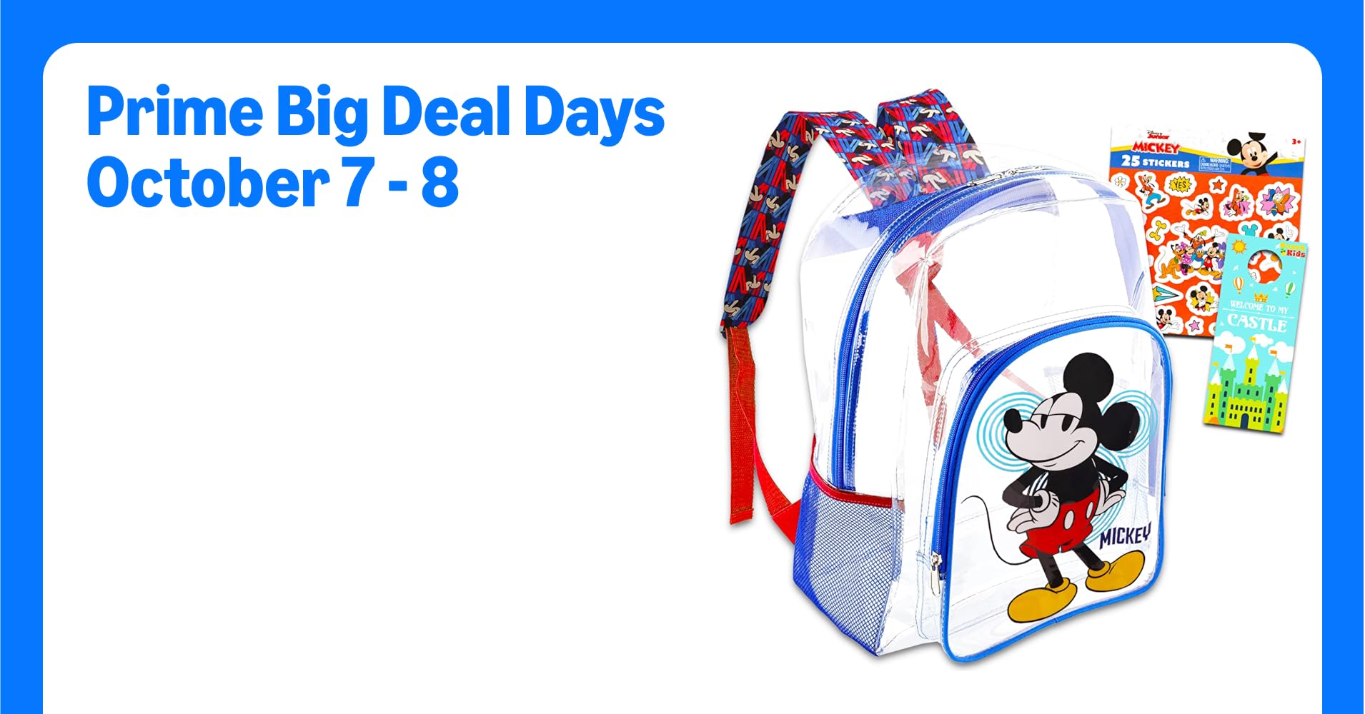 Mickey Mouse Clear Backpack for Boys 8-12 - Mickey ...