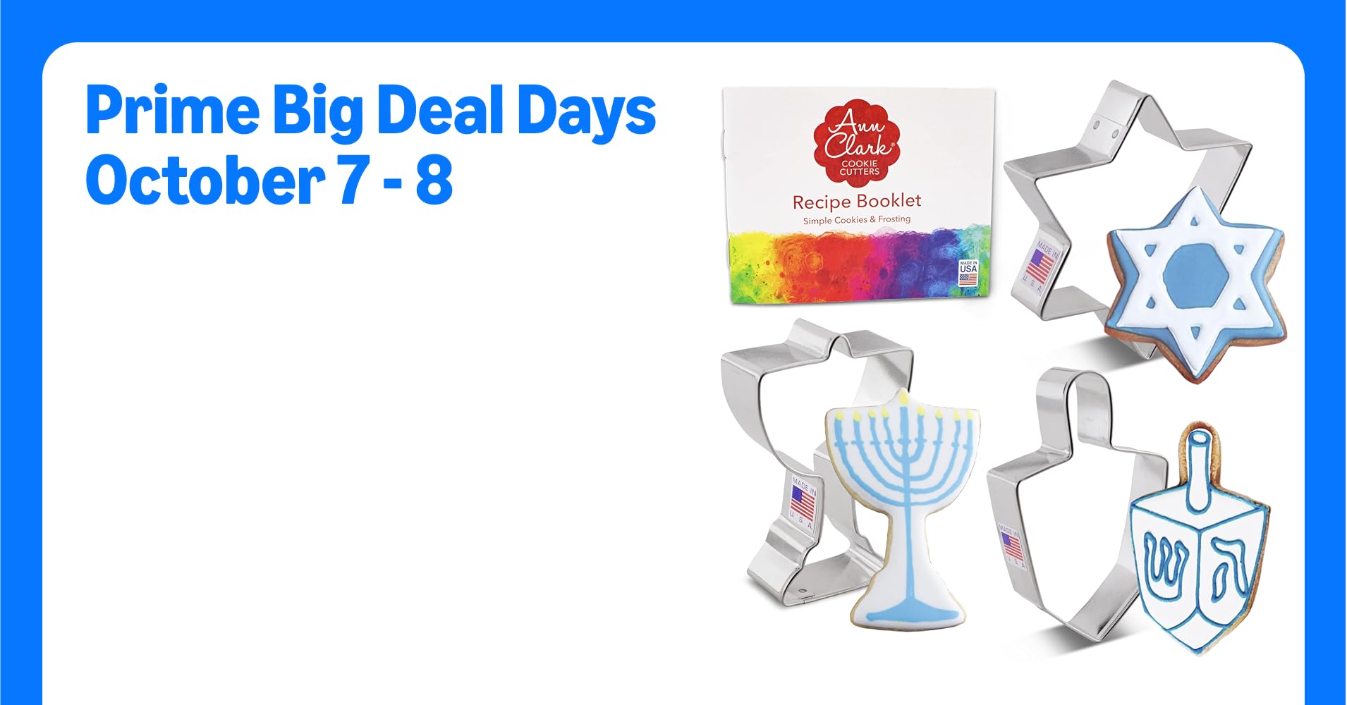 Hanukkah Cookie Cutters 3-Pc. Set Made in the USA ...