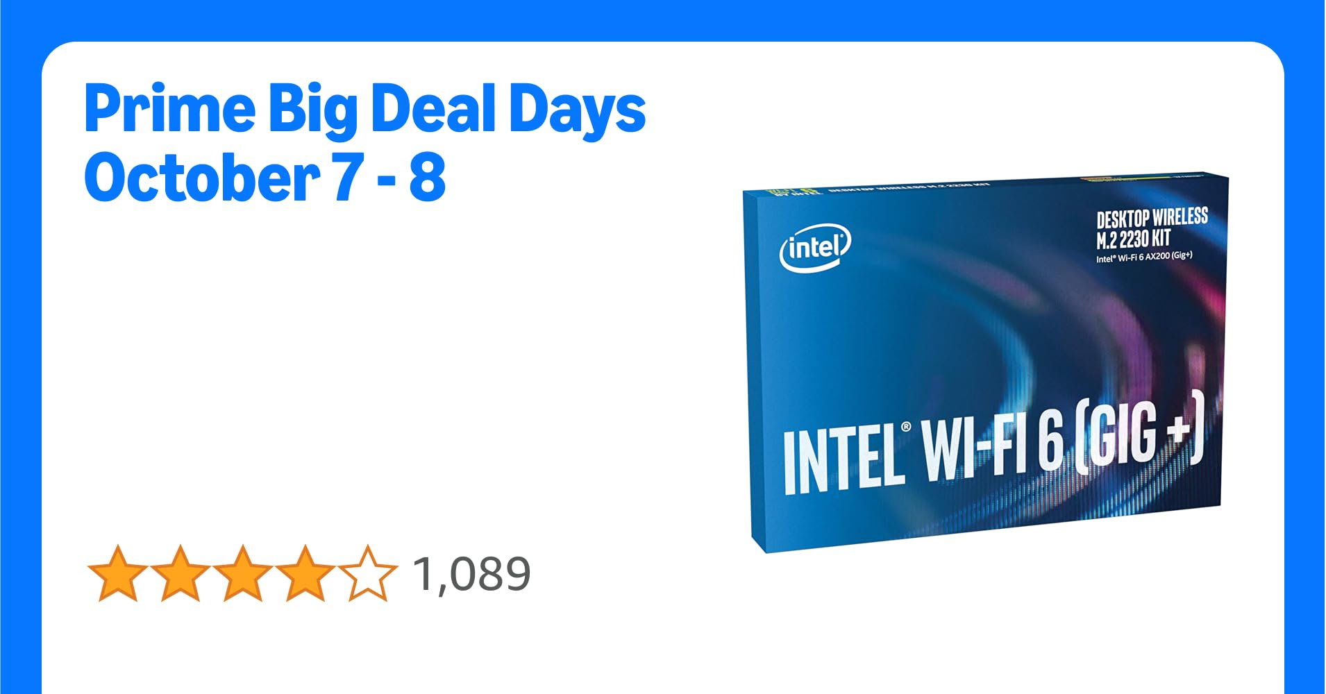 Intel Wi-Fi 6 (Gig+) Desktop Kit, AX200, 2230, 2x2 AX+BT, vPro