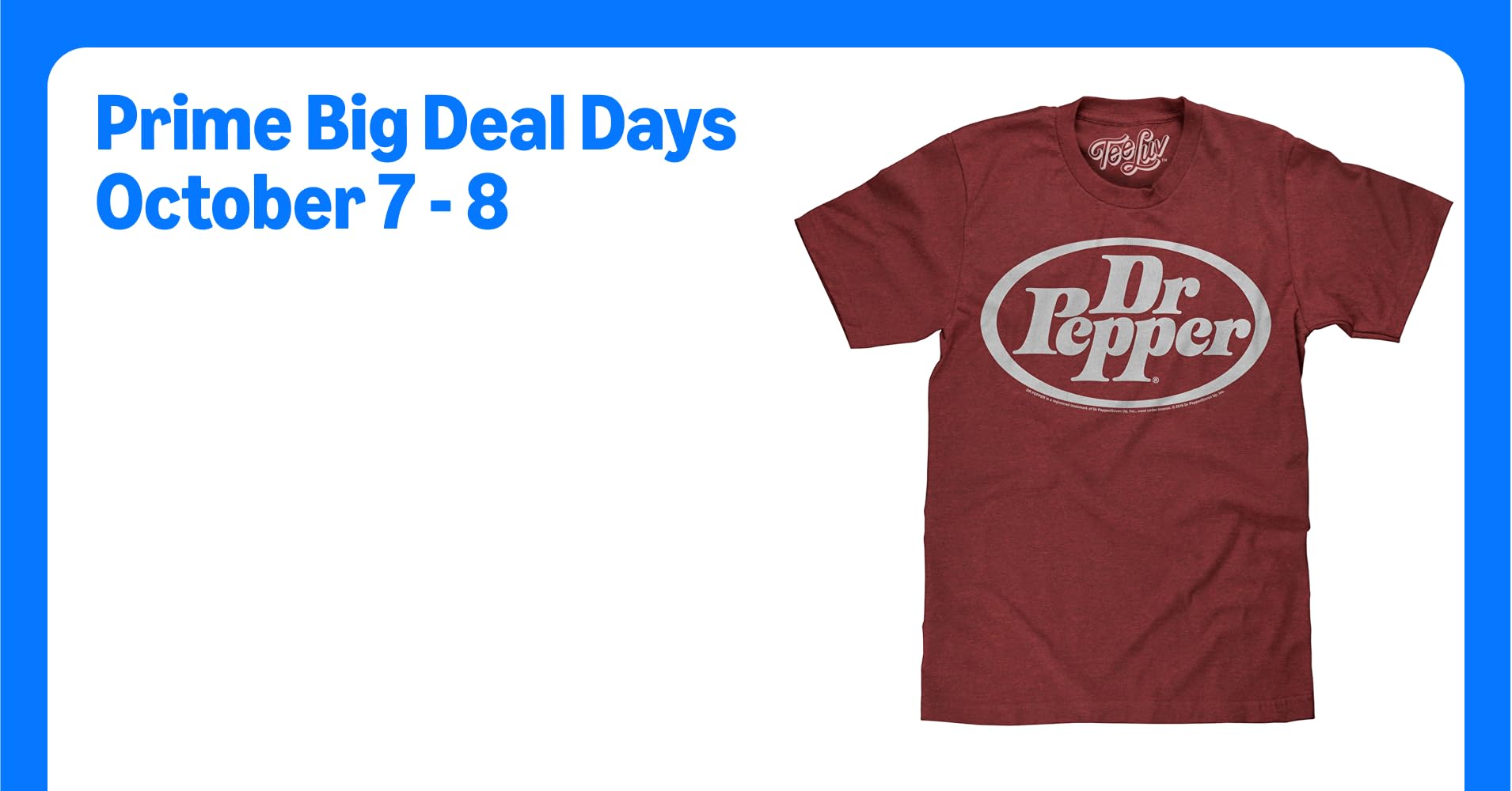 Tee Luv Men's Dr Pepper Oval Logo Shirt, Brick ...