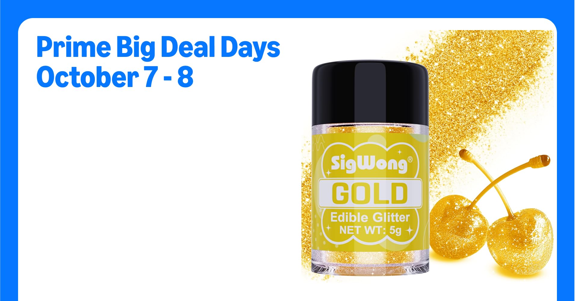 Gold Edible Glitter - 5g Food Grade Cake Decorating ...