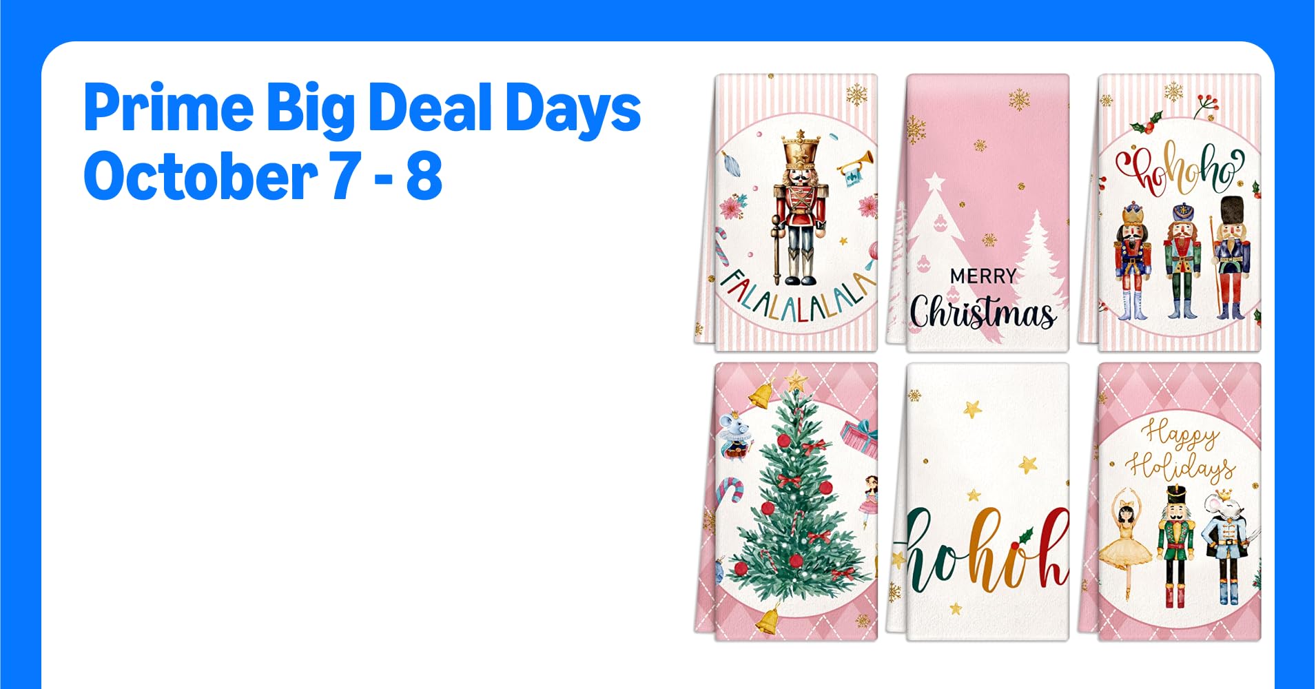 Zubebe 6 Pcs Merry Christmas Nutcracker Pink ...