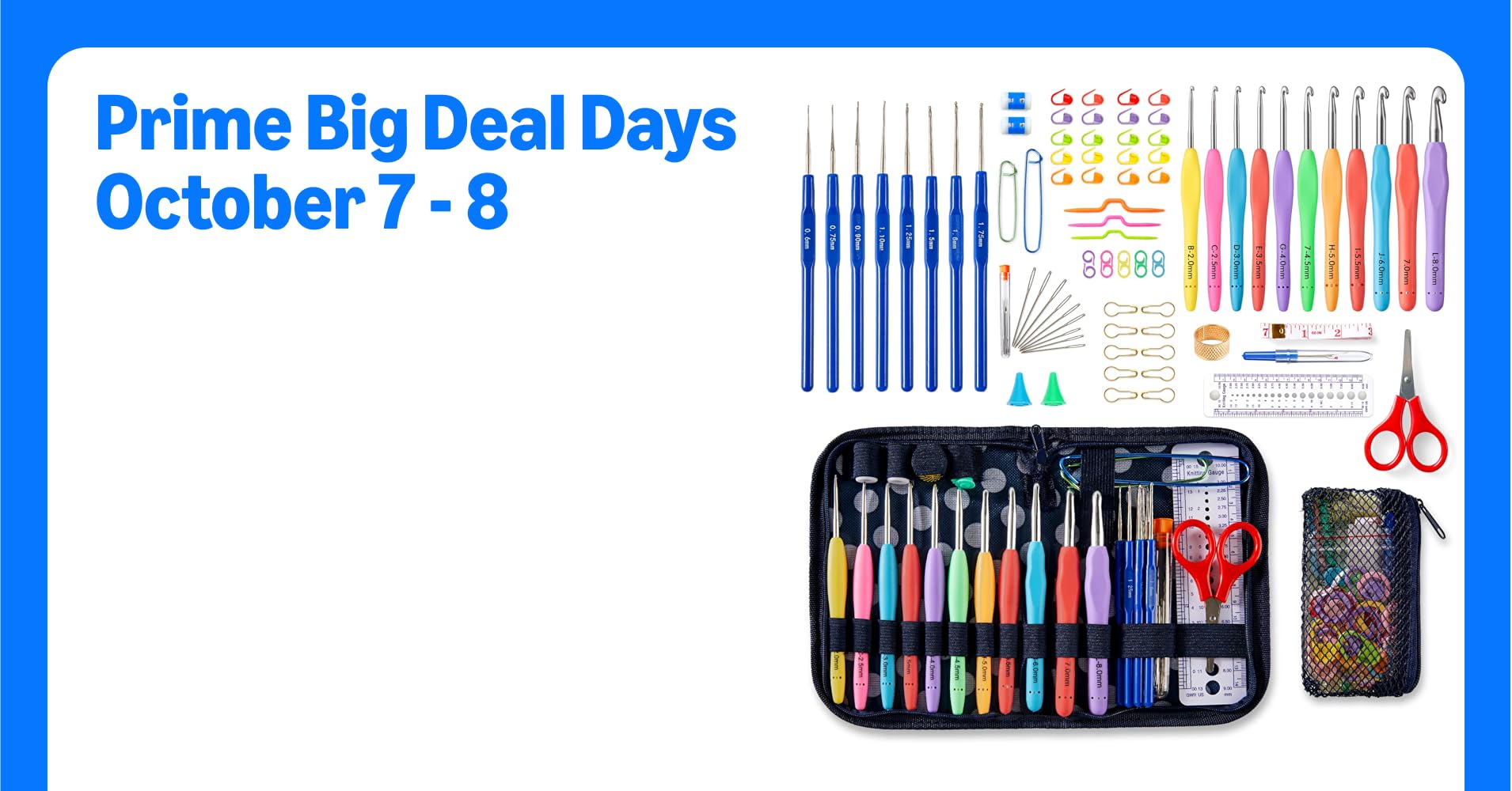 Inscraft 82 Pcs Crochet Hook Set, 19 Sizes 0.6mm ...