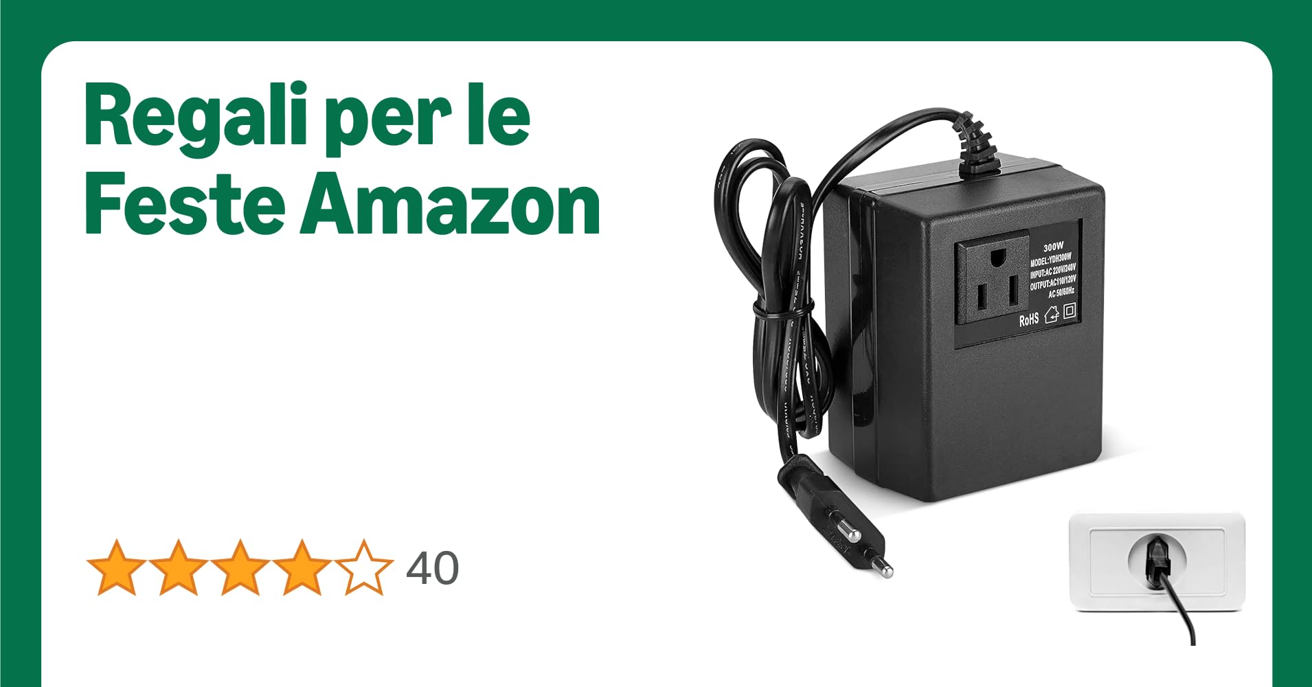 Trasformatore di Tensione Convertitore di Potenza, Trasformatore di Tensione Step-down Convertitore di tensione Può Cambiare la Corrente di 220V / 240V in 100V / 120V
