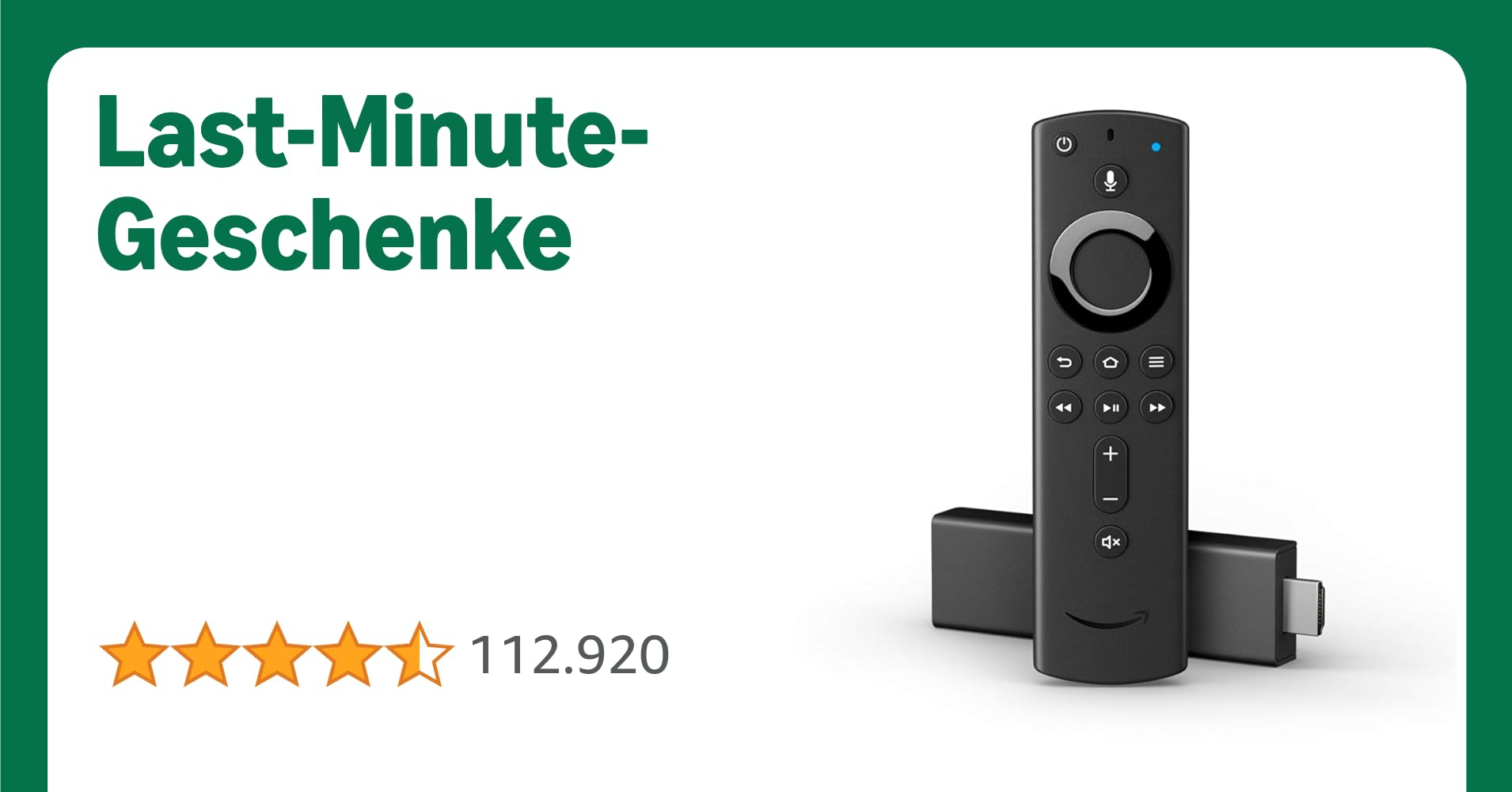 Fire TV Stick 4K Ultra HD mit Alexa-Sprachfernbedienung (vorherige Version ohne App-Tasten). In Deutschland nicht erhältlich