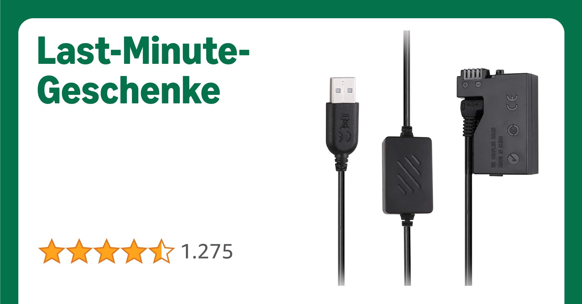 ACK-E8 USB Power Kit Netzteil Ersatz LP-E8 DR-E8 DC Koppler Dummy Akku für Canon EOS 550D 600D 650D 700D Kiss X4 X5 X6 T2i T3i T4i T5i DSLR Kamera