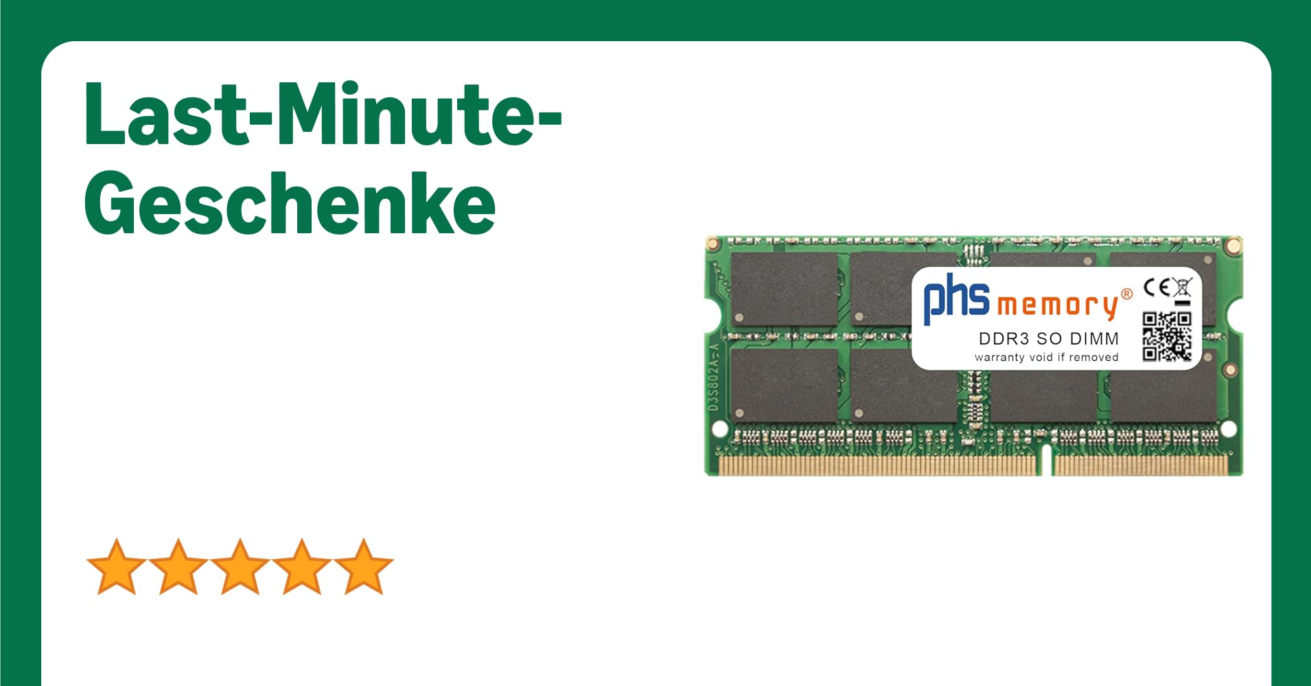 PHS-memory 4GB RAM Speicher kompatibel mit Sony VAIO PCG-71211M DDR3 SO DIMM 1066MHz PC3-8500S