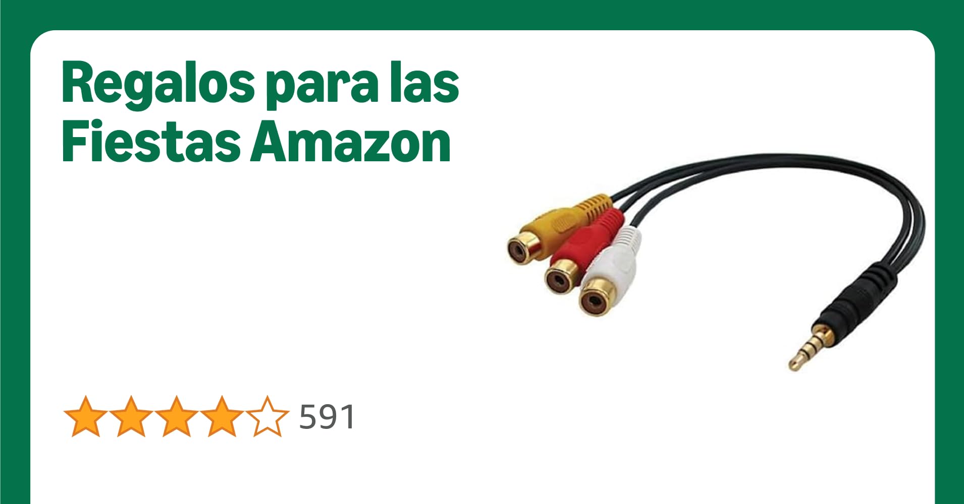Lindy 35539 - Cable adaptador AV con conector de 3,5 mm de 4 segmentos