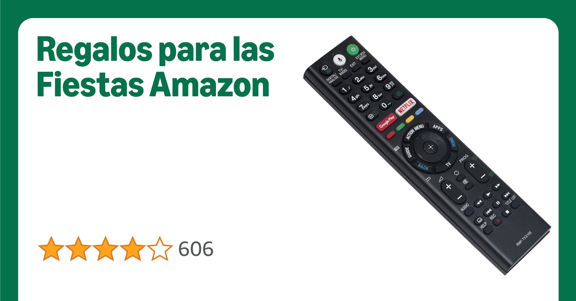 ALLIMITY RMF-TX310E Mando a Distancia Compatible con Sony Bravia LED LCD TV KD-43XF8096 KD-43XF7596 KD-43XE8396 KD-43XE8099 KD-43XE8096 KD-43XE8088 KD-43XE8077 KD-43XE8005 KD-43XE8004