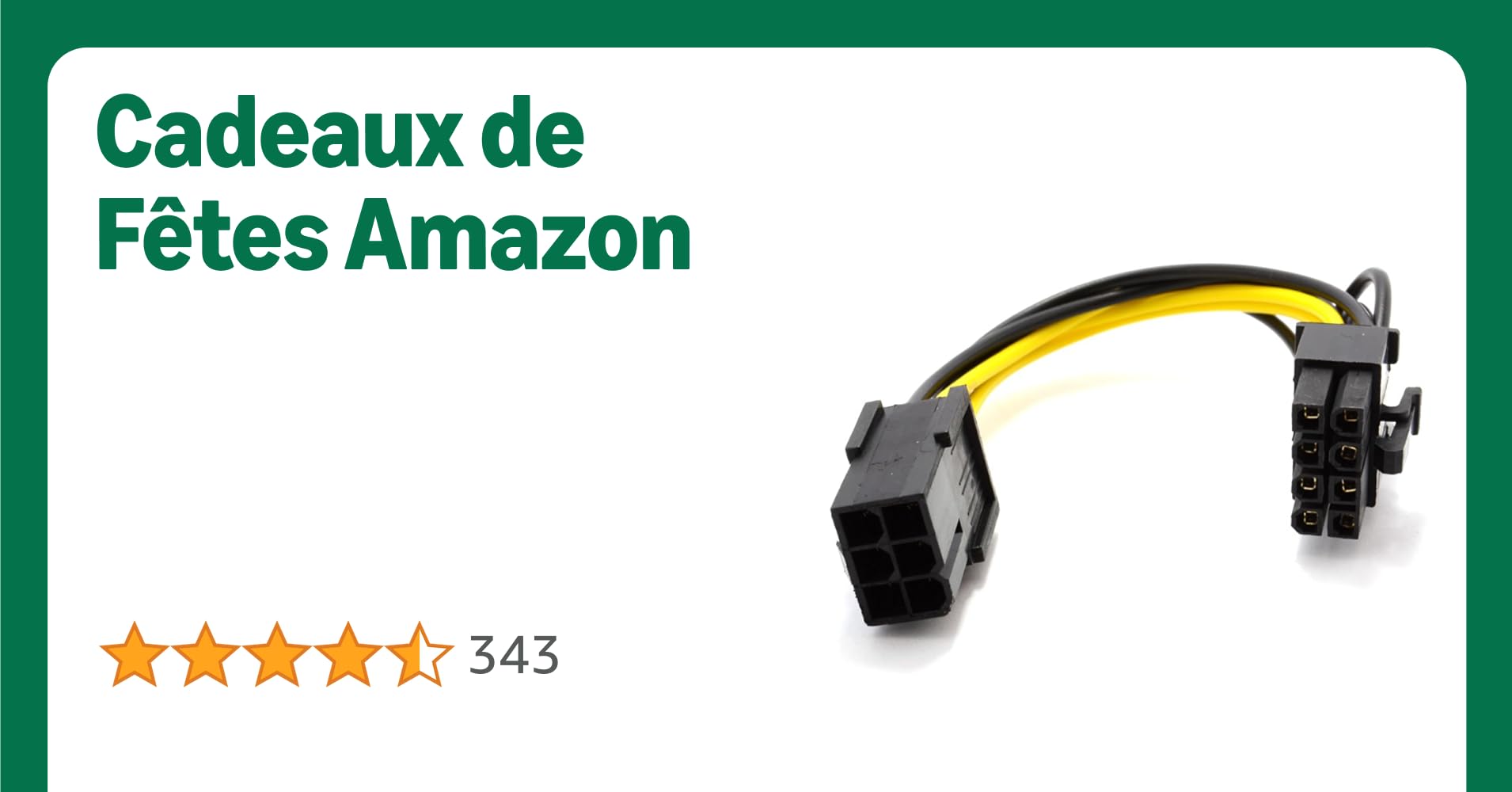 PCI Express PCIe 6 Broches vers 8 Broches Graphique Carte Alimentation Adaptateur câble 10 cm PCI Express PCIe 6 Broches vers 8 Broches Graphique Carte Alimentation Adaptateur câble 10 cm