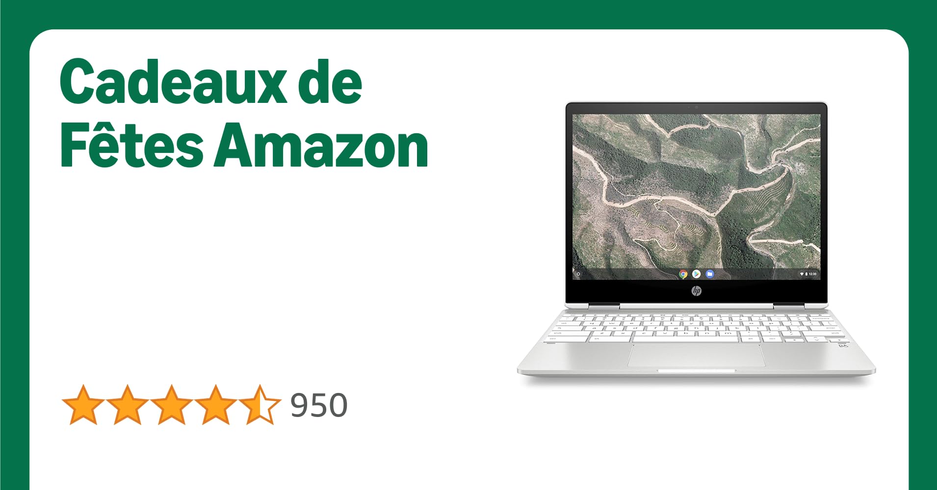 HP Chromebook x360 12b-ca0005nf Ordinateur Ultraportable Convertible et Tactile 12'' HD IPS Blanc (Intel Celeron, RAM 4 Go, eMMC 32 Go, AZERTY, Chrome OS) HP Chromebook x360 12b-ca0005nf Ordinateur Ultraportable Convertible et Tactile 12'' HD IPS Blanc (Intel Celeron, RAM 4 Go, eMMC 32 Go, AZERTY, Chrome OS)