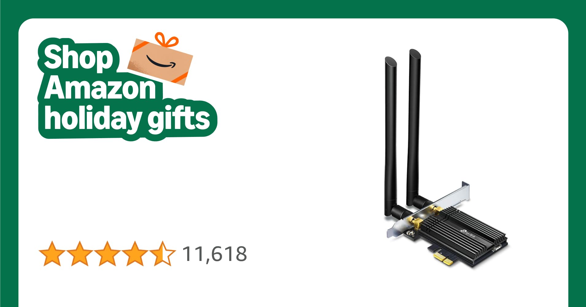 TP-Link Archer TX50E AX3000 Wi-Fi 6 Bluetooth 5.2 PCIe Adapter for PC with Heat Sink, MU-MIMO, Ultra-Low Latency, Supports Windows 10(64bit) Only TP-Link Archer TX50E AX3000 Wi-Fi 6 Bluetooth 5.2 PCIe Adapter for PC with Heat Sink, MU-MIMO, Ultra-Low Latency, Supports Windows 10(64bit) Only