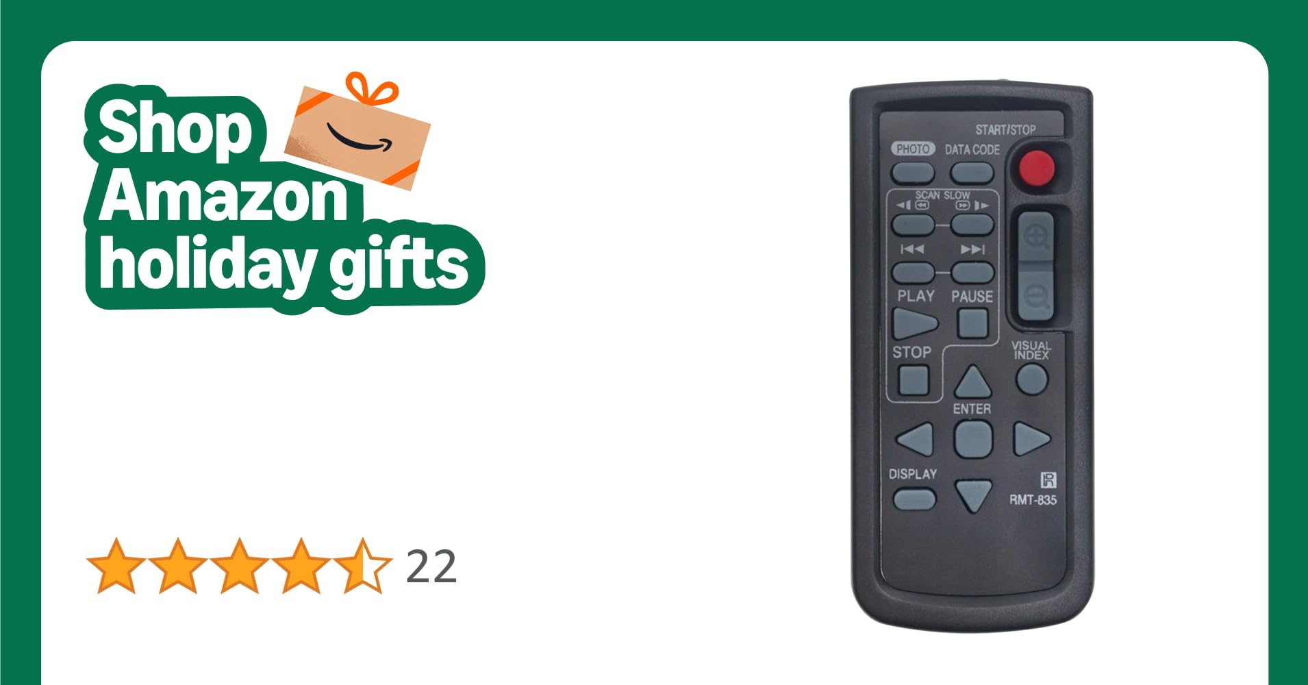 VINABTY RMT-835 Replacement Remote Control for Sony DCR-DVD10 DCR-DVD203 DCR-DVD408 DCR-DVD505 DCR-SR42 HDR-CX550 HDR-XR550 NEX-VG900 HDR-UX5 HDR-UX7 HDR-SR8 HDR-SR5 HDR-SR5 HDR-SR-SRR 1 RMT835 remote