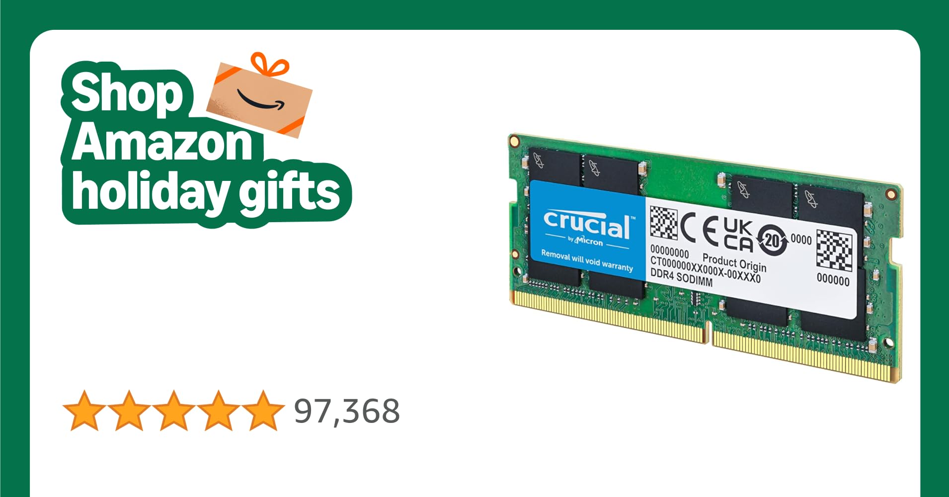 Crucial 8GB DDR4 RAM, 2400MHz (PC4-19200) SODIMM 260-Pin Laptop Memory, Energy-Efficient DRAM Upgrade - CT8G4SFS824A Crucial 8GB DDR4 RAM, 2400MHz (PC4-19200) SODIMM 260-Pin Laptop Memory, Energy-Efficient DRAM Upgrade - CT8G4SFS824A