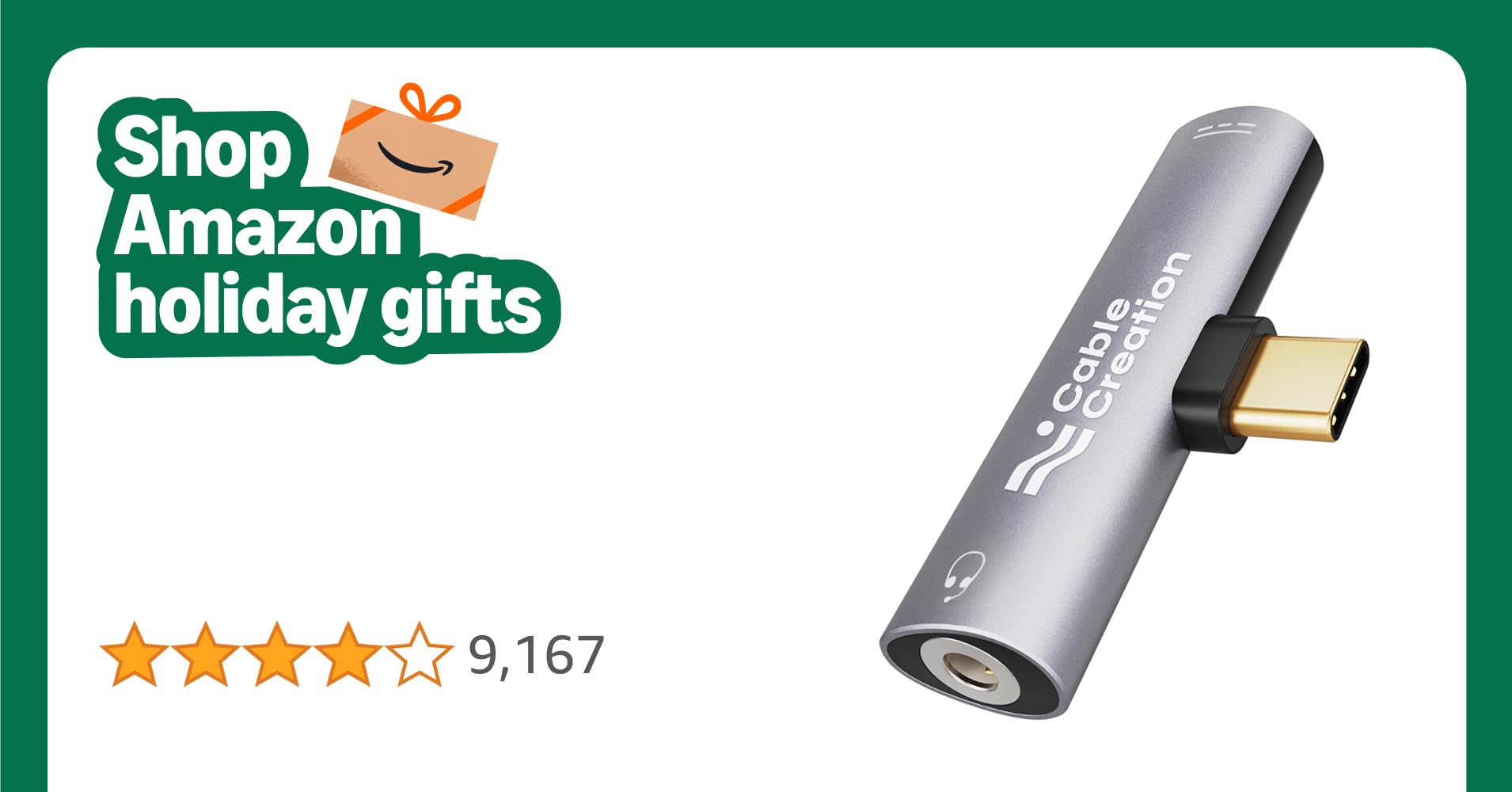 CableCreation USB C to Headphone Jack and Charger Adapter, 2-in-1 USB Type-C to Hi-Res 3.5mm Jack with PD Charging 60W, for iPad Pro iPad mini Note10/9 S22/S21/S20/S20+ and more