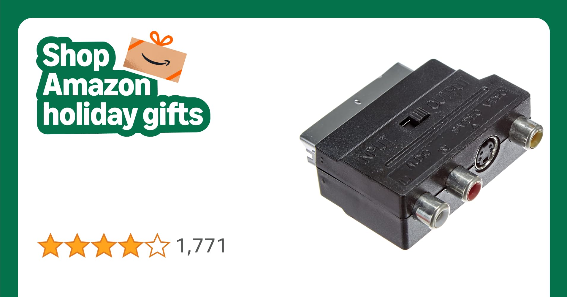 Monacor VAU-4 SCART Adaptor - 064660