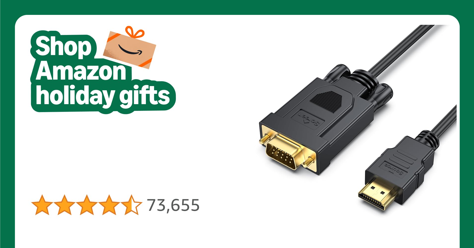 BENFEI HDMI to VGA 1.8M Cable, Uni-Directional HDMI to VGA Cable (Male to Male) Compatible for Computer, Desktop, Laptop, PC, Monitor, Projector, HDTV, Raspberry Pi, Roku, Xbox and More BENFEI HDMI to VGA 1.8M Cable, Uni-Directional HDMI to VGA Cable (Male to Male) Compatible for Computer, Desktop, Laptop, PC, Monitor, Projector, HDTV, Raspberry Pi, Roku, Xbox and More