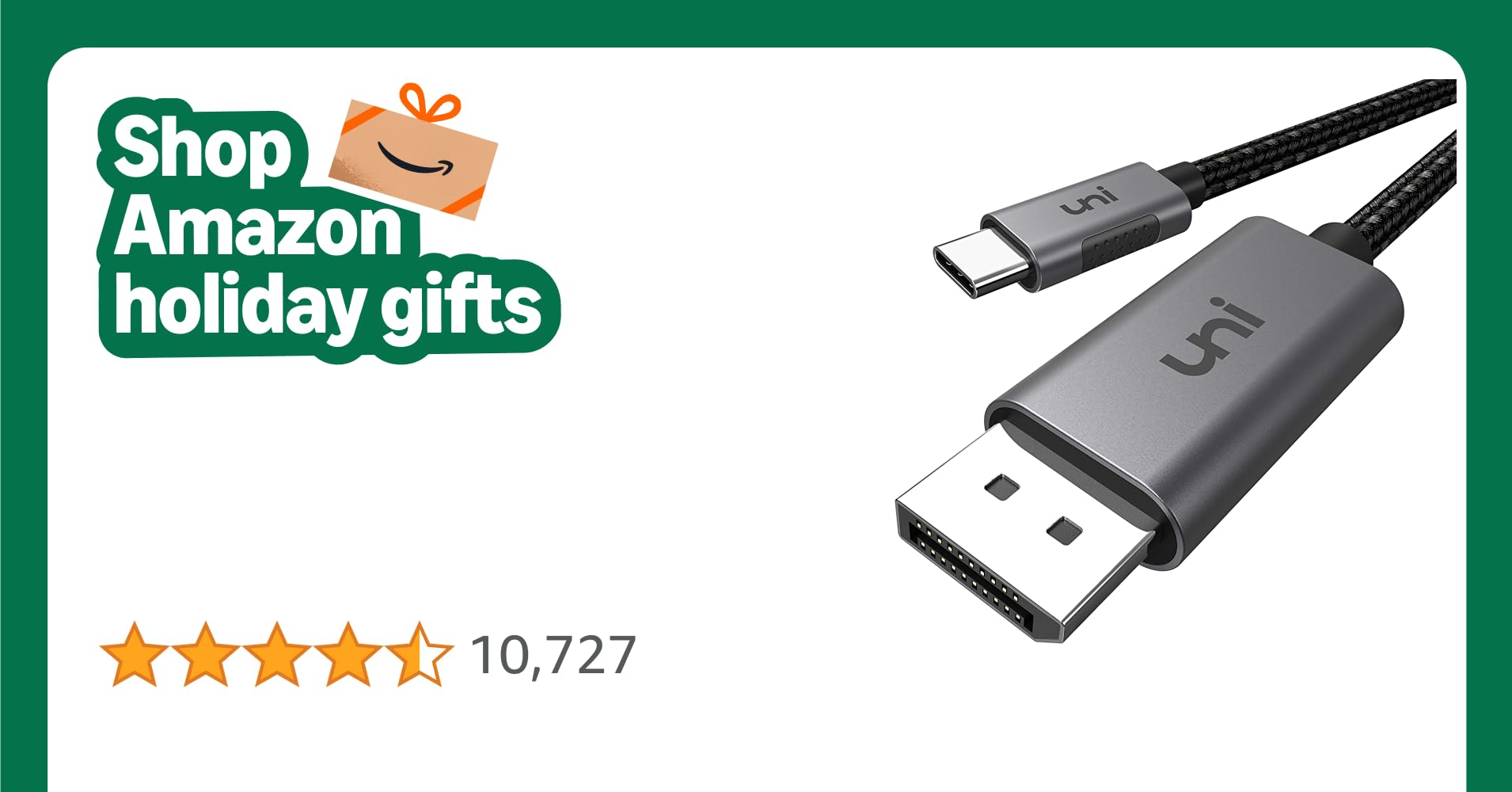 uni USB C to DisplayPort Cable (4K@60Hz, 2K@165Hz), Sturdy Aluminum USB Type C Thunderbolt 3/4 to DP Cable Compatible for iPhone 17/16/15, MacBook Pro/Air, iPad Pro, iMac, XPS, S23 etc. 1.8m uni USB C to DisplayPort Cable (4K@60Hz, 2K@165Hz), Sturdy Aluminum USB Type C Thunderbolt 3/4 to DP Cable Compatible for iPhone 17/16/15, MacBook Pro/Air, iPad Pro, iMac, XPS, S23 etc. 1.8m