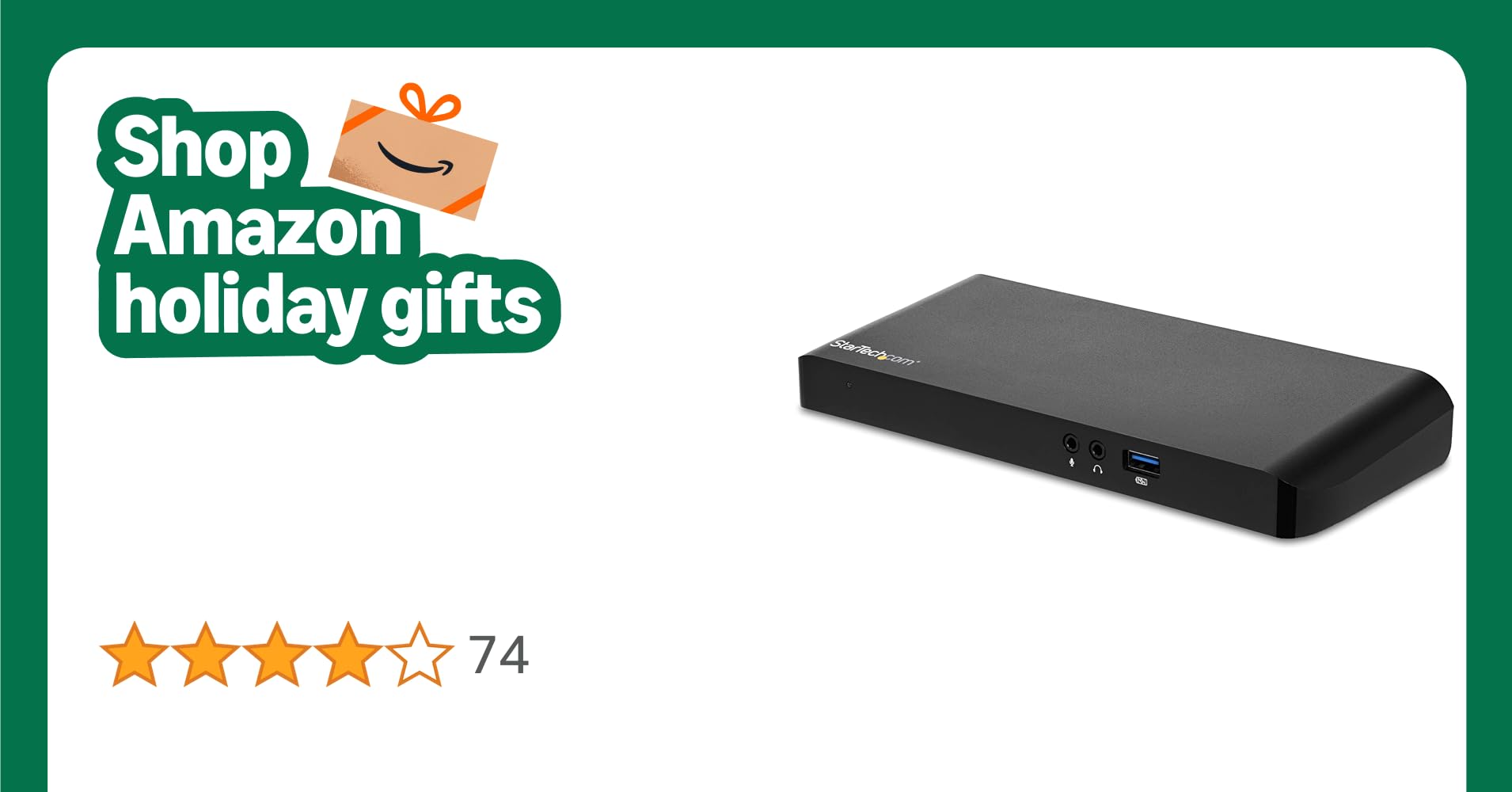 StarTech.com Dual Monitor USB-C Laptop Docking Station with 4K HDMI, DisplayPort, 4xUSB 3.0 Ports & 60W PD - USB C Dock for Windows (MST30C2DPPD), Black StarTech.com Dual Monitor USB-C Laptop Docking Station with 4K HDMI, DisplayPort, 4xUSB 3.0 Ports & 60W PD - USB C Dock for Windows (MST30C2DPPD), Black