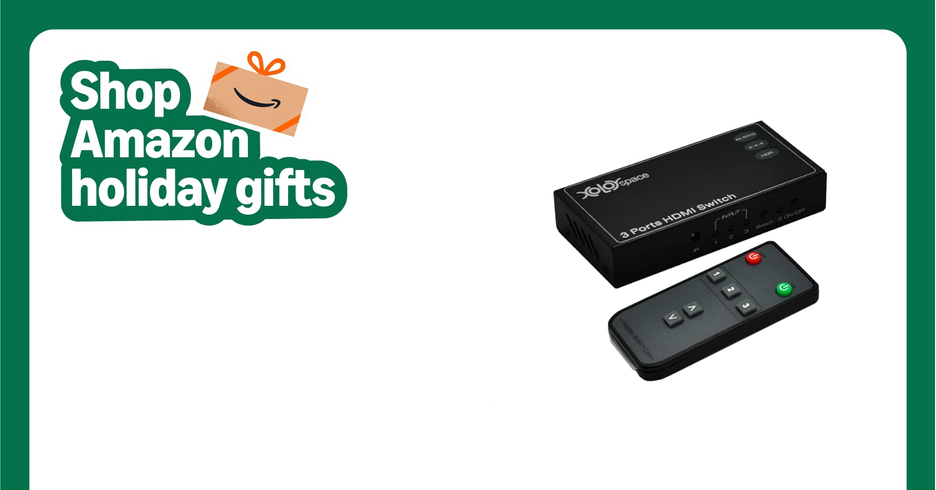 XOLORspace HDMI Switch Perfect Compatible with PS 4 PRO, Xbox One S Supports 4k 60HZ 4:4:4 8bit, Compliant with HDCP 2.2 (4K 3X1)