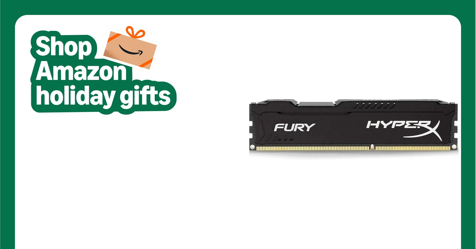 Kingston HyperX FURY 8GB 1600MHz DDR3 CL10 DIMM - Black (HX316C10FB/8)