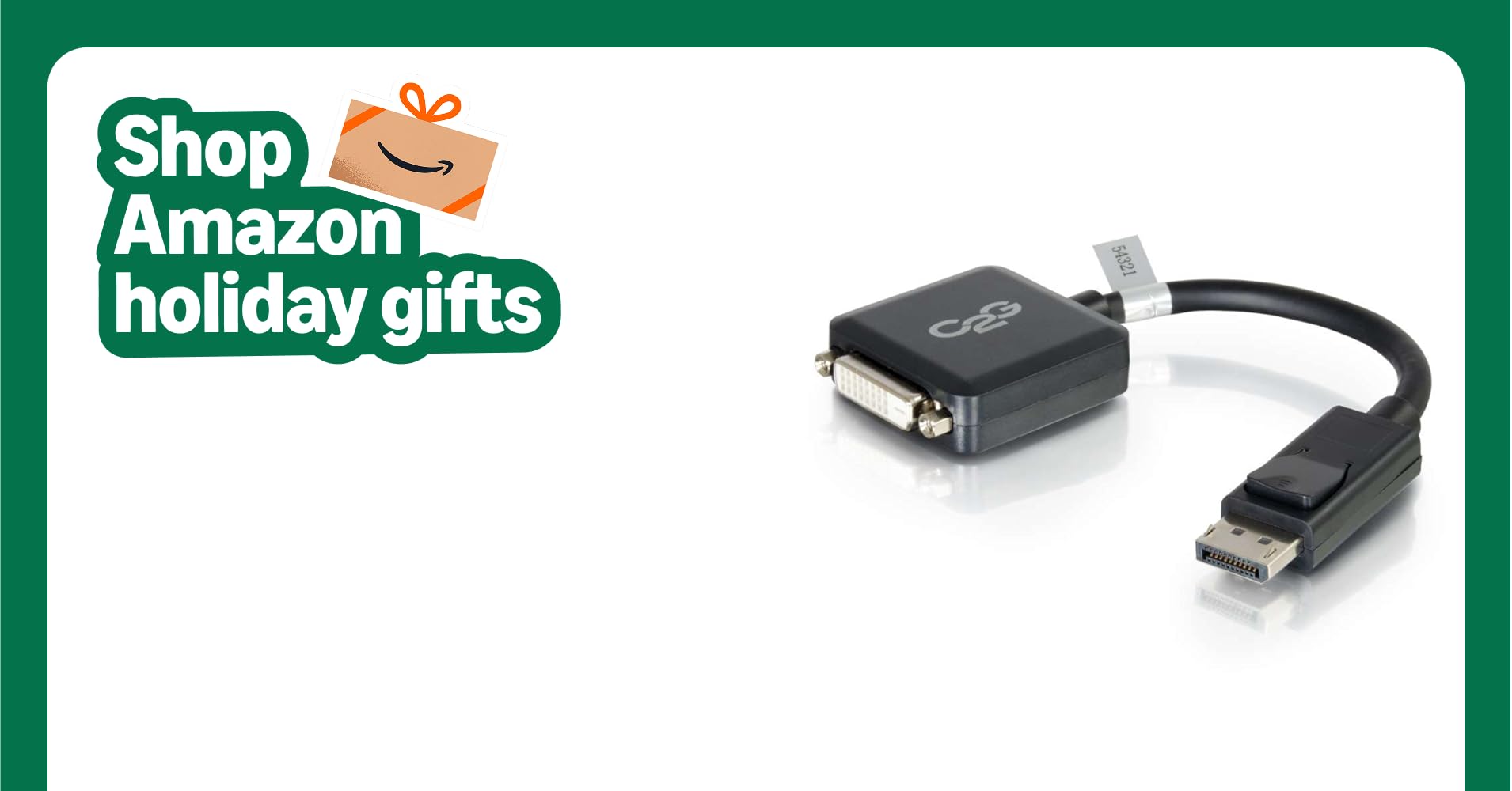 C2G Legrand DisplayPort to DVI, Male to Female Displayport Cable, Black DisplayPort Cable, 8 Inch Digital Display Cable, 1 Count, C2G 54321 C2G Legrand DisplayPort to DVI, Male to Female Displayport Cable, Black DisplayPort Cable, 8 Inch Digital Display Cable, 1 Count, C2G 54321