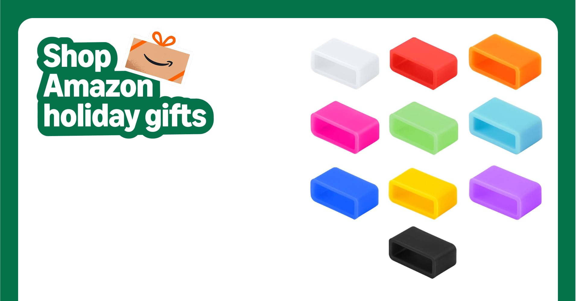 Getwow 10-Pack Silicon Fastener Ring for Fitbit Flex Wireless Activity + Sleep Wristband