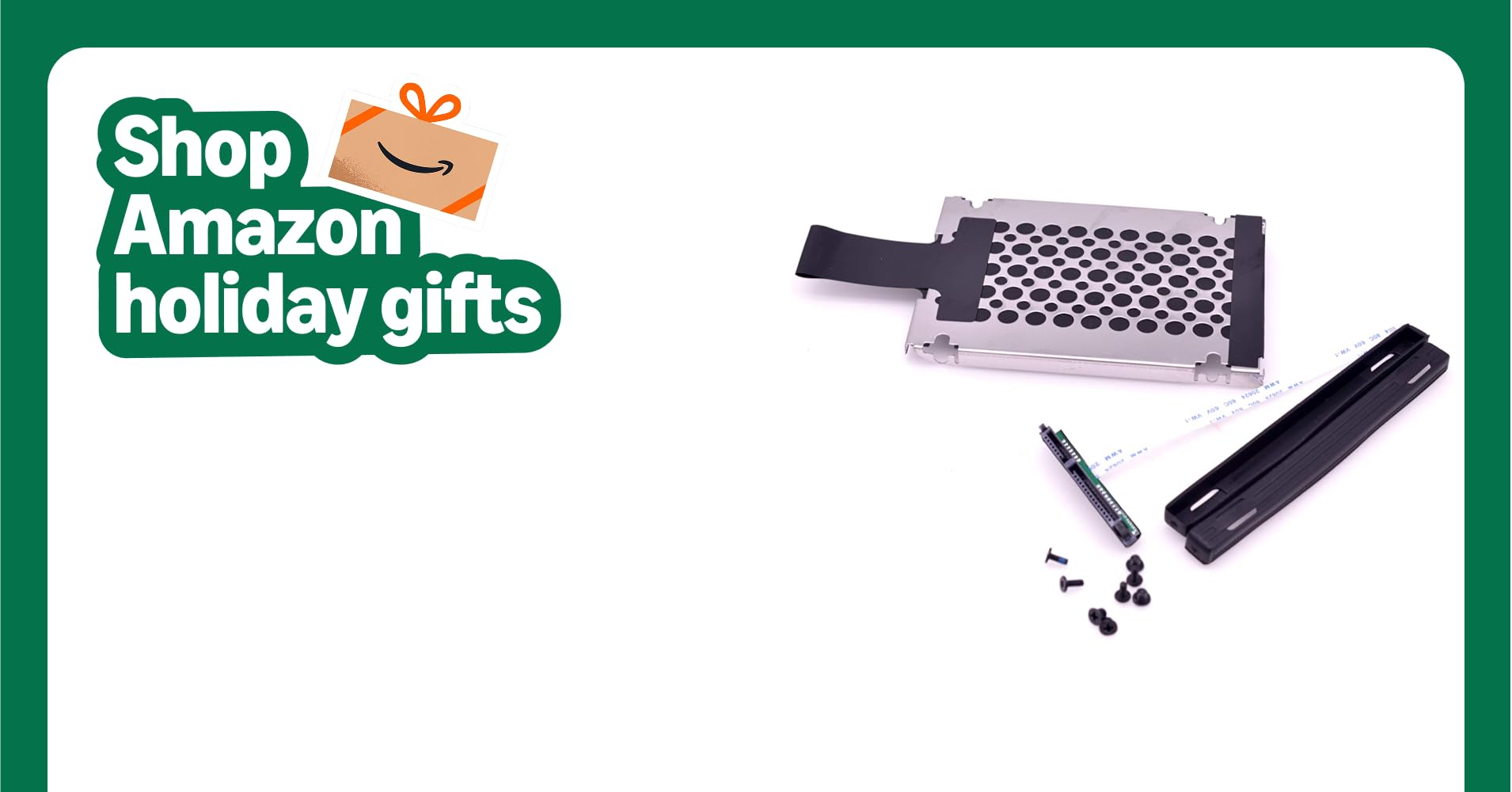 Deal4GO SSD SATA Hard Drive Cable w/HDD Caddy Bracket for HP 15s-dy/du/gr/DW Series, Black Plastic, Compatible with 2.5 inch SATA HDD/SSD up to 7mm, DD0G75HD011, LS-H323P, L52024-001, L52025-001