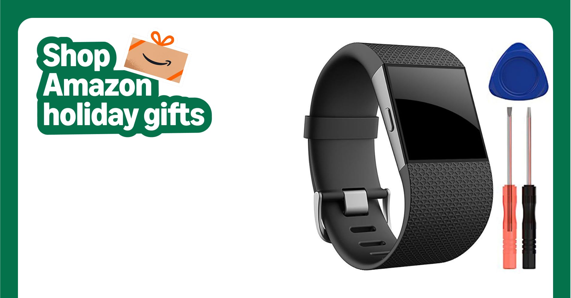 Band for Fitbit Surge, Soft Silicone Adjustable Replacement Strap With Metal Buckle Clasp for Fitbit Surge (No Tracker)