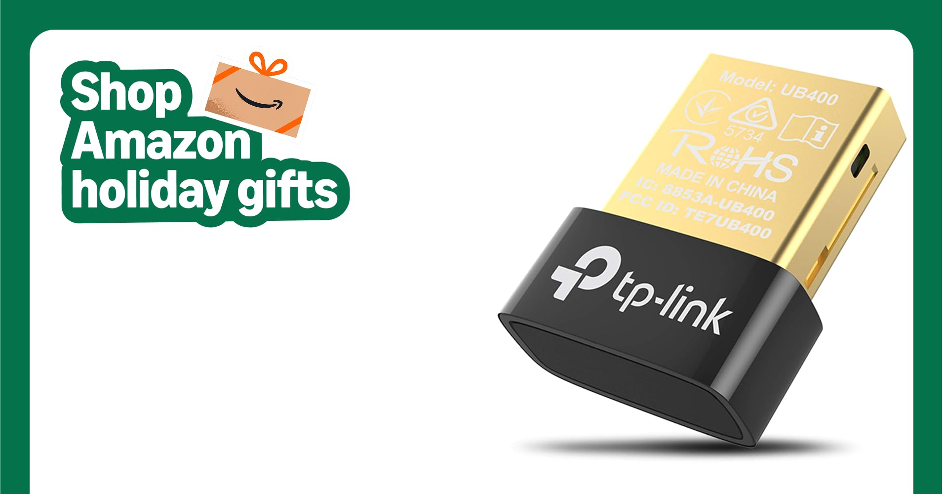 TP-Link USB Bluetooth Adapter for PC, Bluetooth 4.0 Dongle Receiver, Plug & Play, Nano Size, EDR & A2DP Technology, Supports Windows 11/10/8.1/8/7/XP for Desktop, Laptop, Keyboard, etc (UB400)