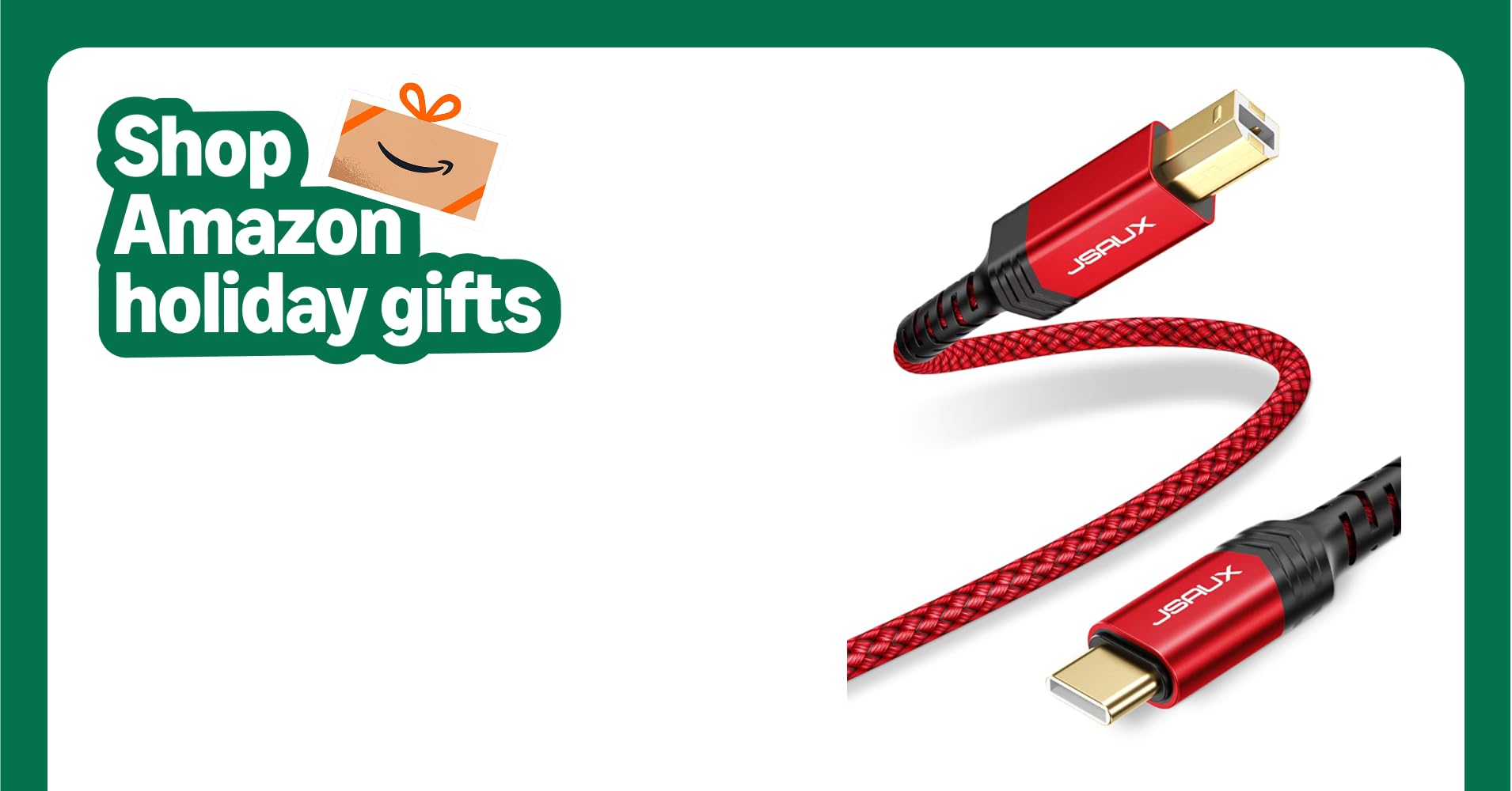 JSAUX USB B to USB C Cable 10ft, USB C Printer Cable Compatible with MacBook Pro, HP, Epson, Canon, Brother, Lexmark, Xerox Printers and Scanner-Red JSAUX USB B to USB C Cable 10ft, USB C Printer Cable Compatible with MacBook Pro, HP, Epson, Canon, Brother, Lexmark, Xerox Printers and Scanner-Red