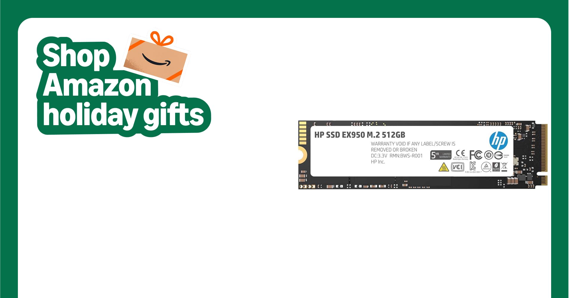 HP EX950 M.2 2280 512GB PCle Gen3 x4, NVMe1.3 3D NAND Internal Solid State Drive (SSD) 5MS22AA#ABC HP EX950 M.2 2280 512GB PCle Gen3 x4, NVMe1.3 3D NAND Internal Solid State Drive (SSD) 5MS22AA#ABC