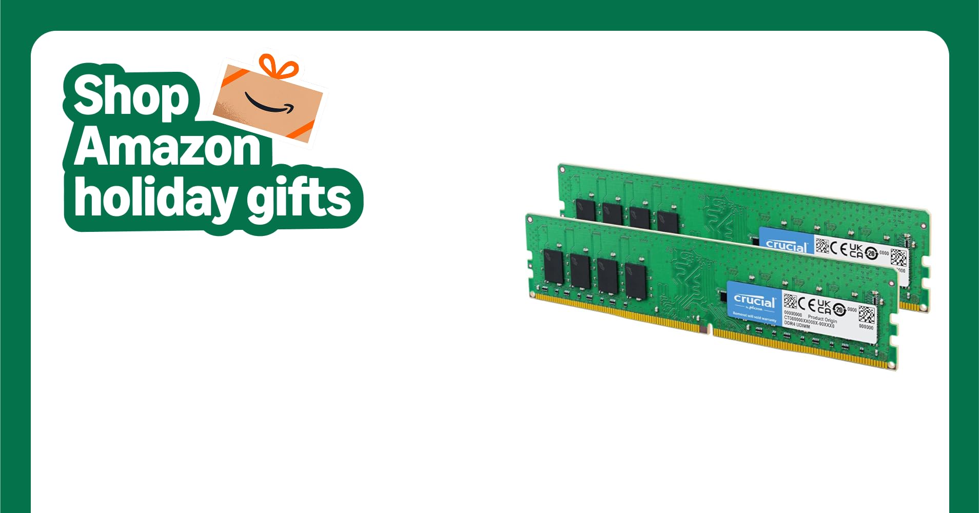 Crucial 32GB DDR4 RAM Kit (2x16GB), 3200MHz (PC4-25600) CL22 Desktop Memory, UDIMM 288-Pin, Downclockable to 2933/2666MHz, Compatible with Intel and AMD Ryzen - CT2K16G4DFRA32A Crucial 32GB DDR4 RAM Kit (2x16GB), 3200MHz (PC4-25600) CL22 Desktop Memory, UDIMM 288-Pin, Downclockable to 2933/2666MHz, Compatible with Intel and AMD Ryzen - CT2K16G4DFRA32A