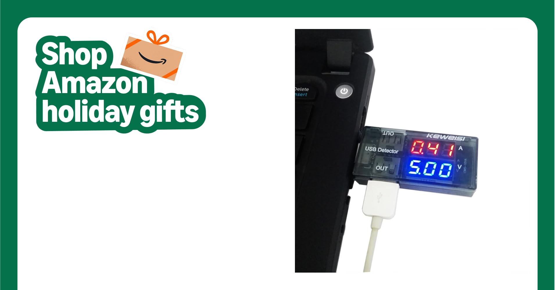 5A/9V LED Display Multi Tester Dual USB Output Current Detector for Phone Charger, Power Bank