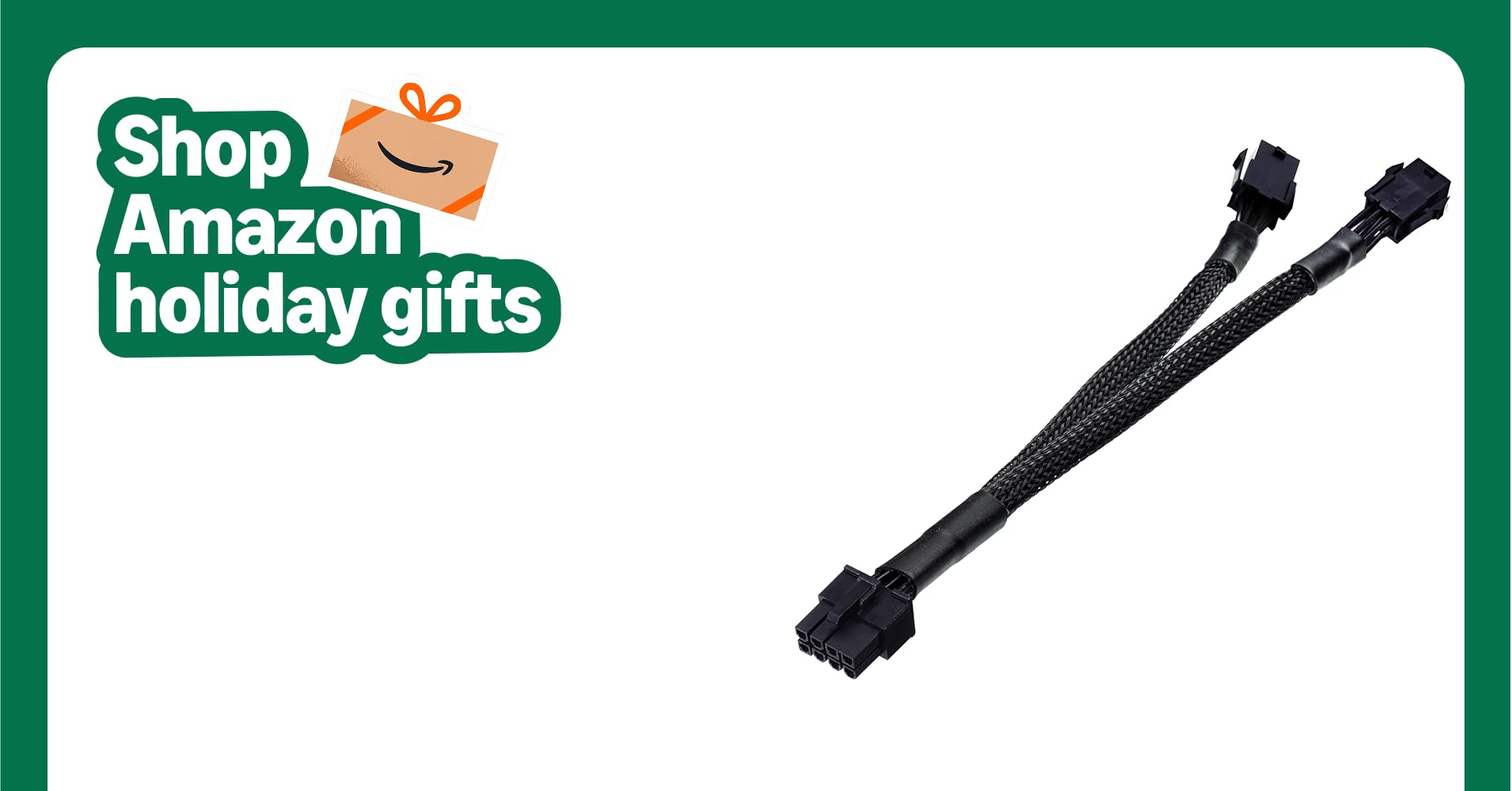 TeamProfitcom Dual 6 Pin Female to 8 Pin Male GPU Power Adapter Cable Braided Sleeved 9 inches TeamProfitcom Dual 6 Pin Female to 8 Pin Male GPU Power Adapter Cable Braided Sleeved 9 inches